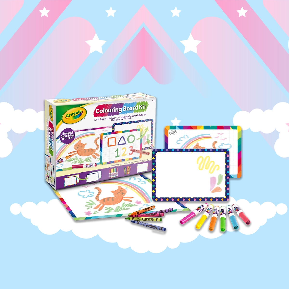 Crayola Colour Board Kit Unisex, 3-4 Years