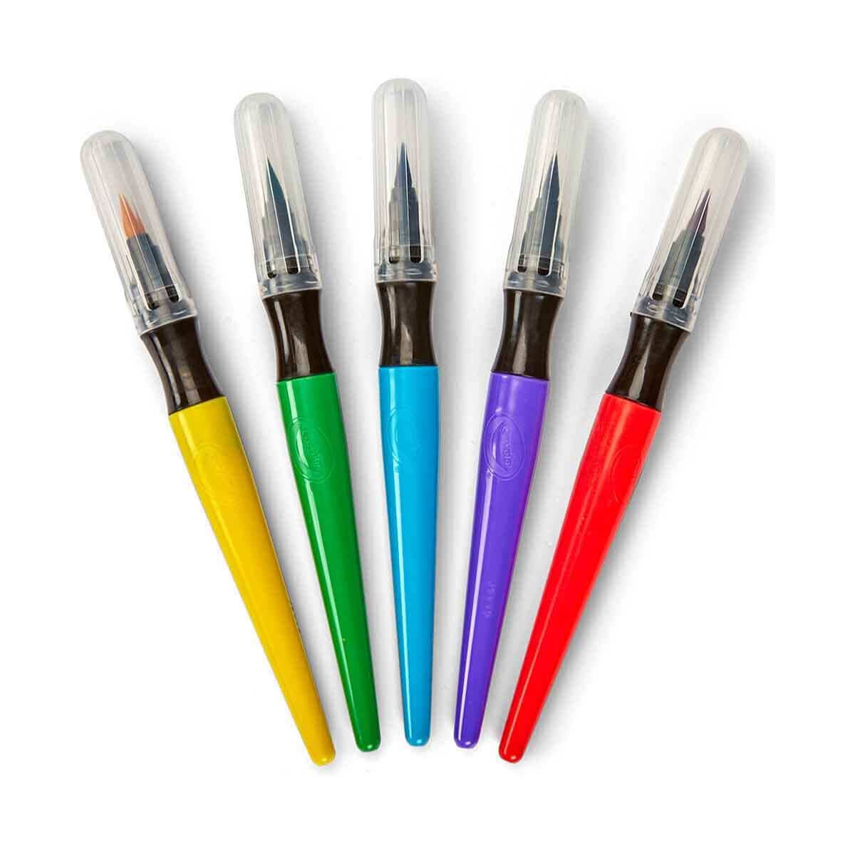 Crayola Colour Changing & Paint Brush Pens, Crayons with Oil Pastels & Colouring Book Bundle Pack Unisex, 5-7 Years