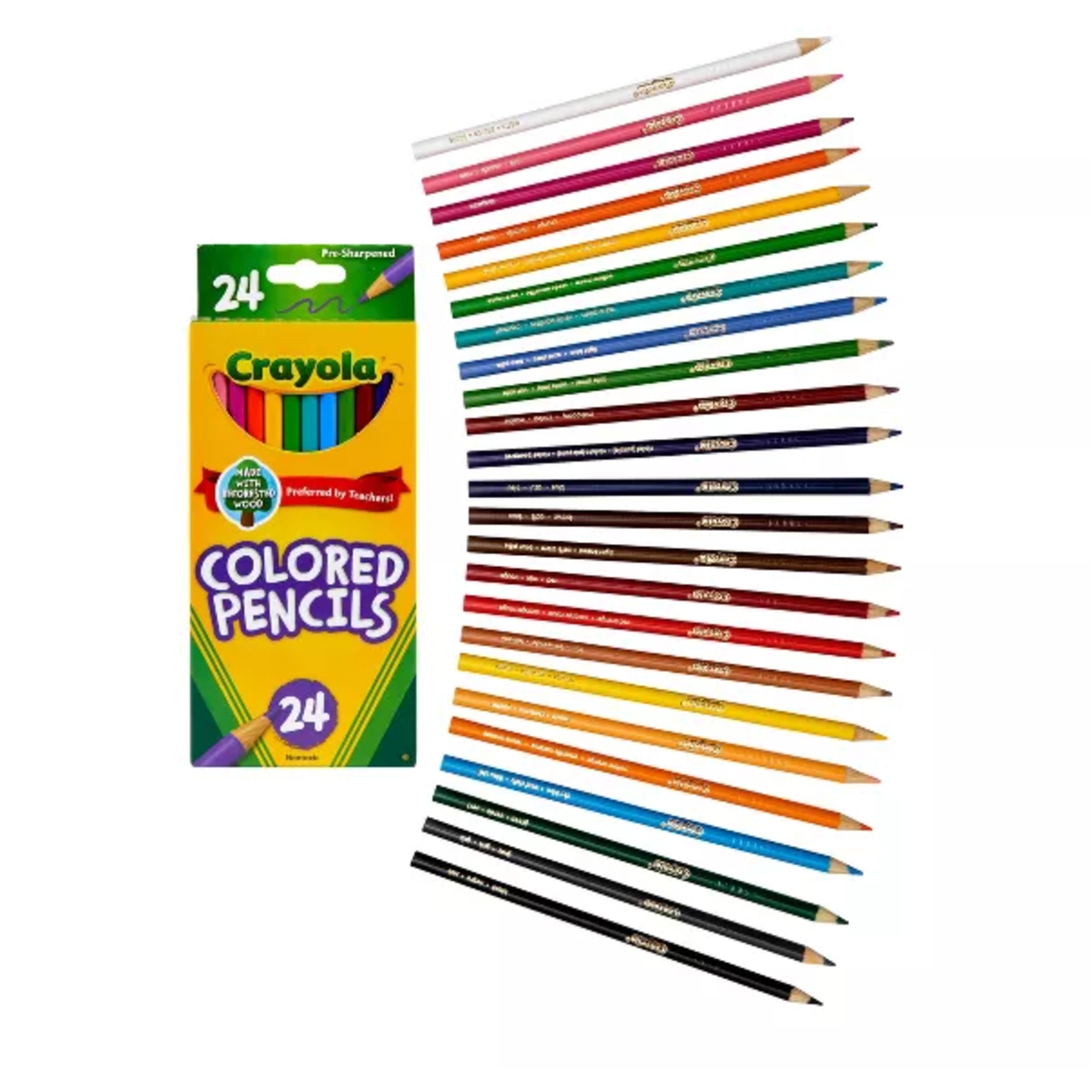 كريولا أقلام تلوين ملونة للجنسين، 5-7 سنوات، مجموعة من 24
