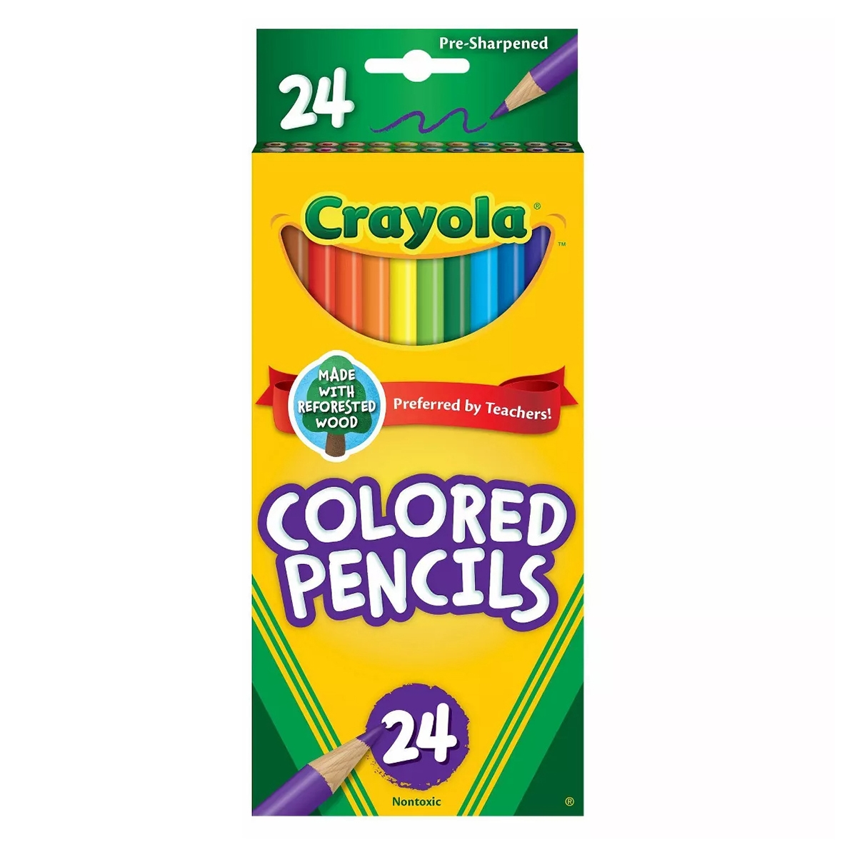 كريولا أقلام تلوين ملونة للجنسين، 5-7 سنوات، مجموعة من 24