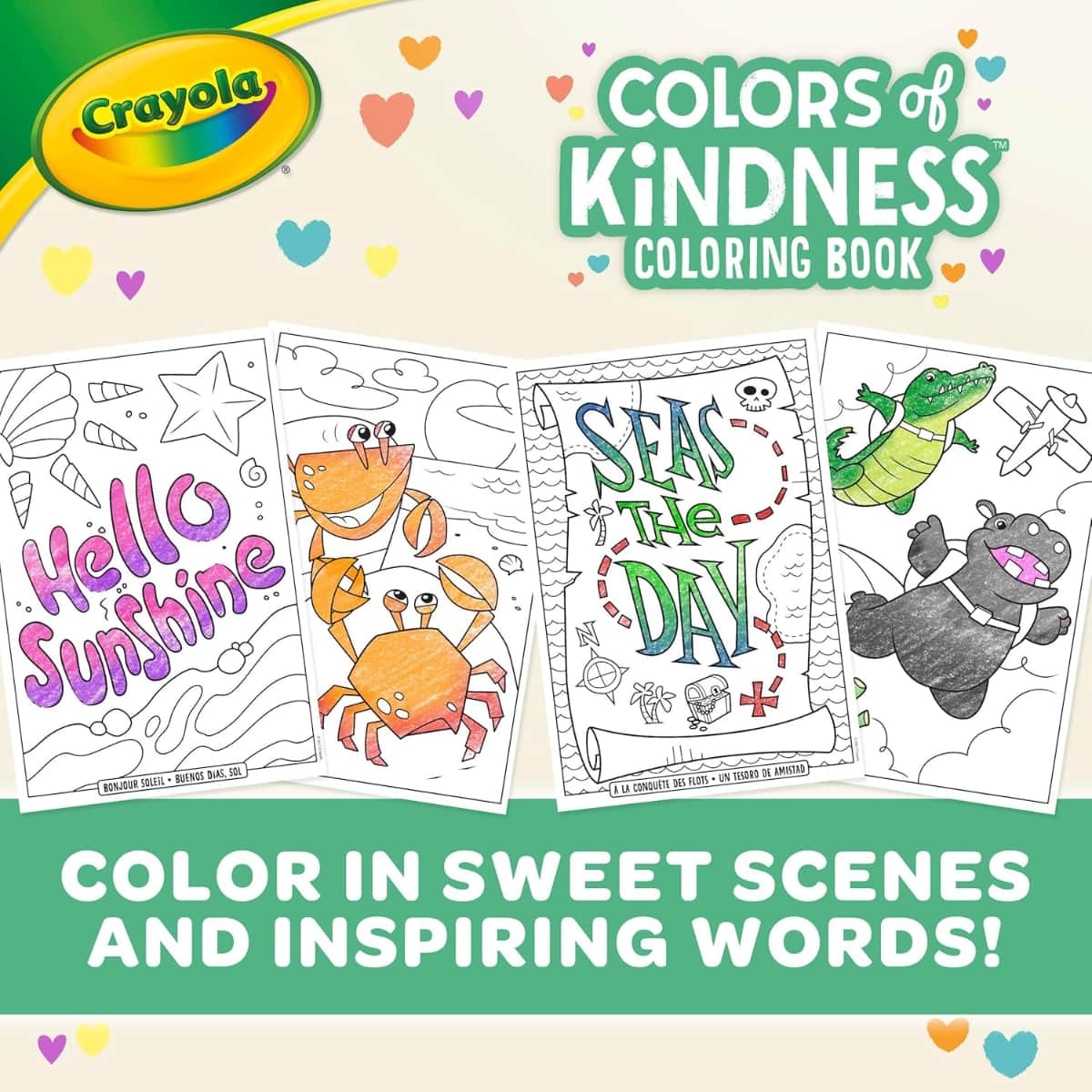 Crayola Colours of Kindness Colouring Book Unisex, 3-4 Years