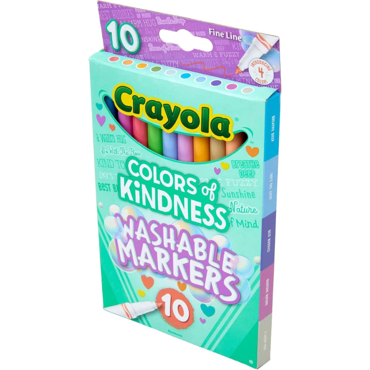 Crayola Colours of Kindness Washable Markers Unisex, 3-4 Years, Pack of 10