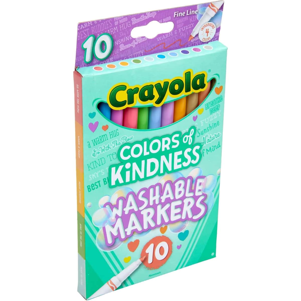 Crayola Colours of Kindness Washable Markers Unisex, 3-4 Years, Pack of 10