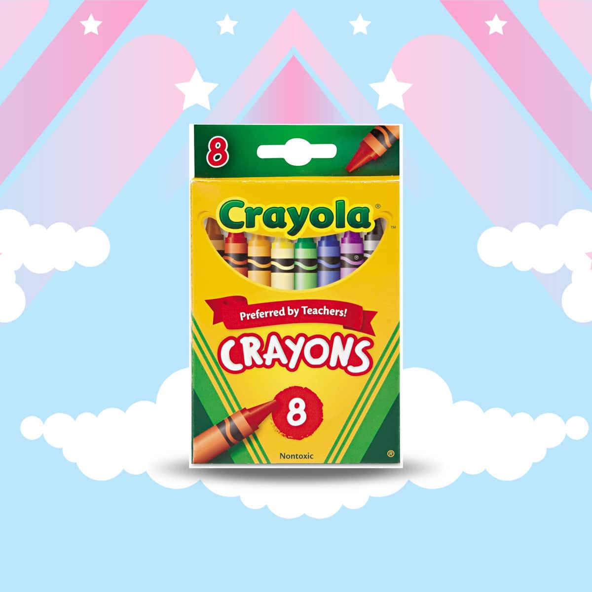 Crayola CRA5200083009 Regular Size Classic Color Crayons Tuck Box Unisex, 5-7 Years, Pack of 8