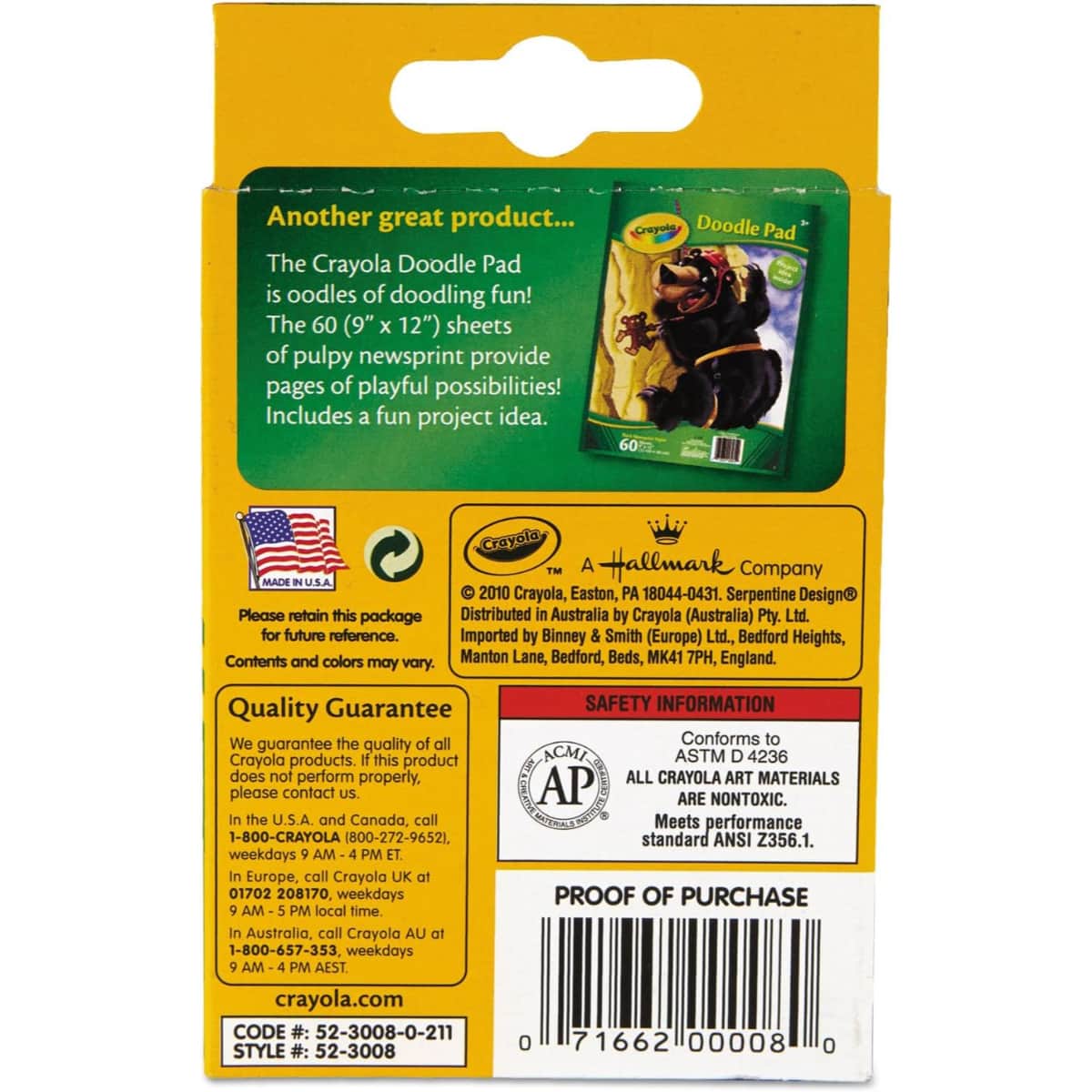 Crayola CRA5200083009 Regular Size Classic Color Crayons Tuck Box Unisex, 5-7 Years, Pack of 8