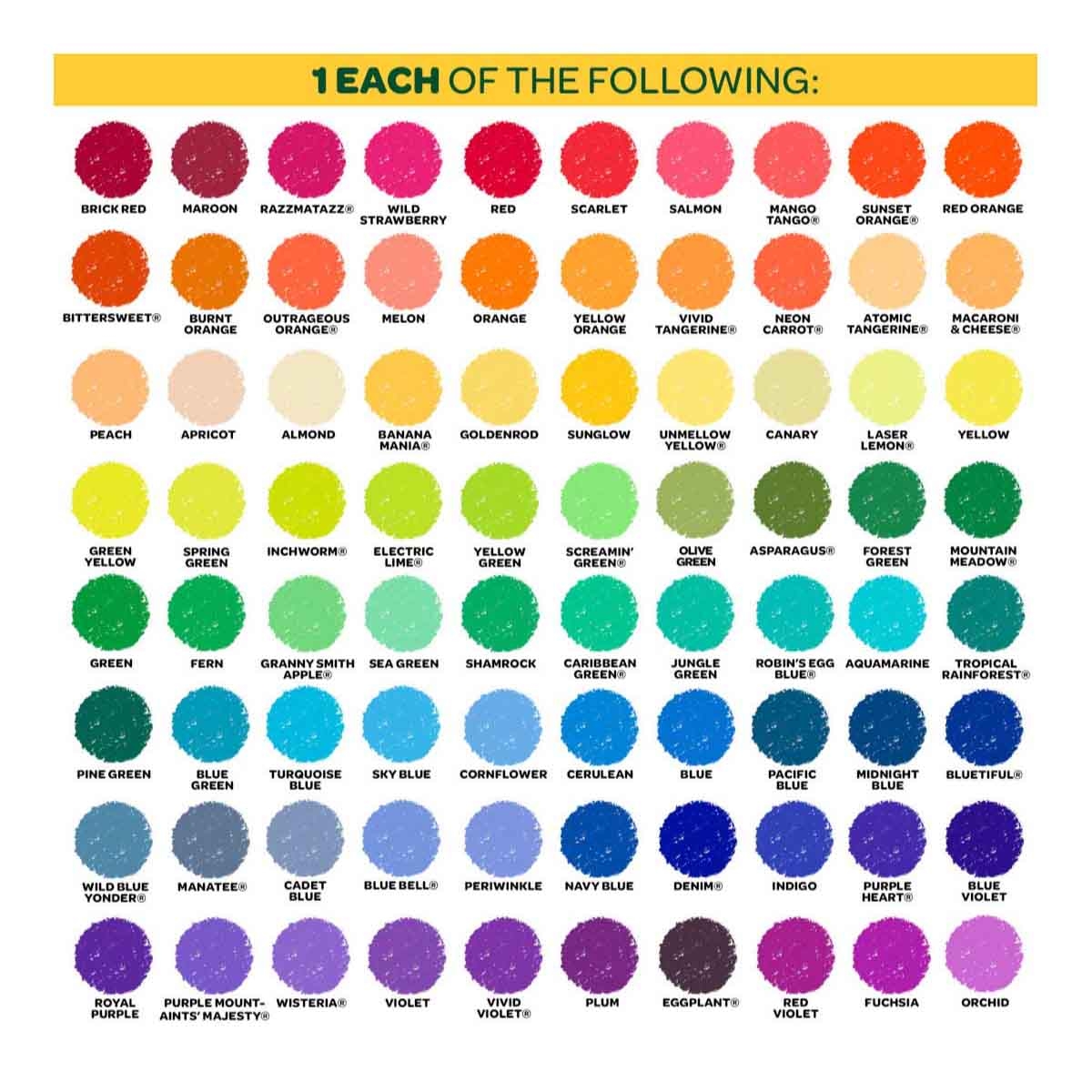 كرايولا مجموعة ألوان شمعية ألتيميت للجنسين، 3-4 سنوات، مجموعة من 152