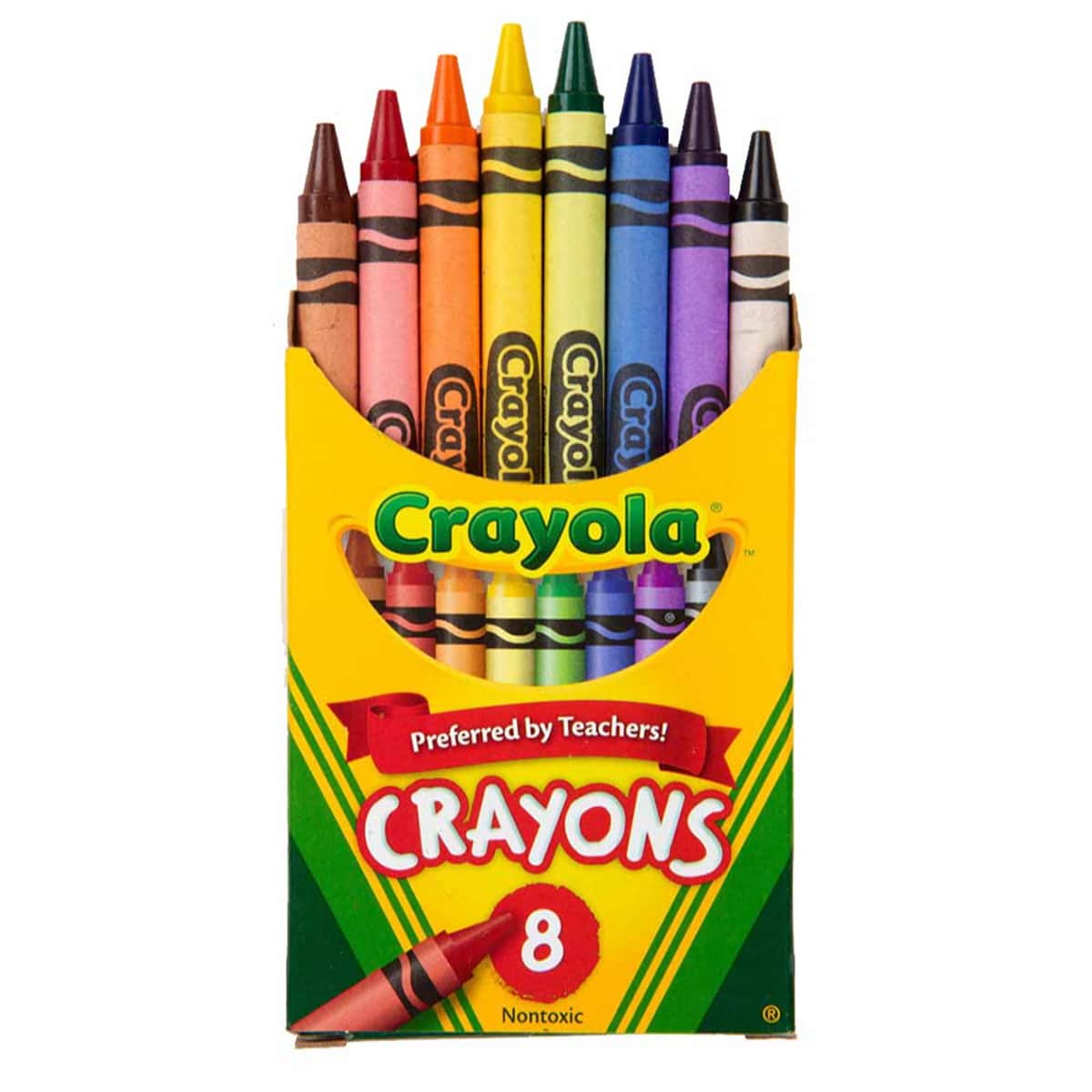Crayola CRA5230082010 Regular Size Classic Color Crayons Tuck Box Unisex, 5-7 Years, Pack of 8