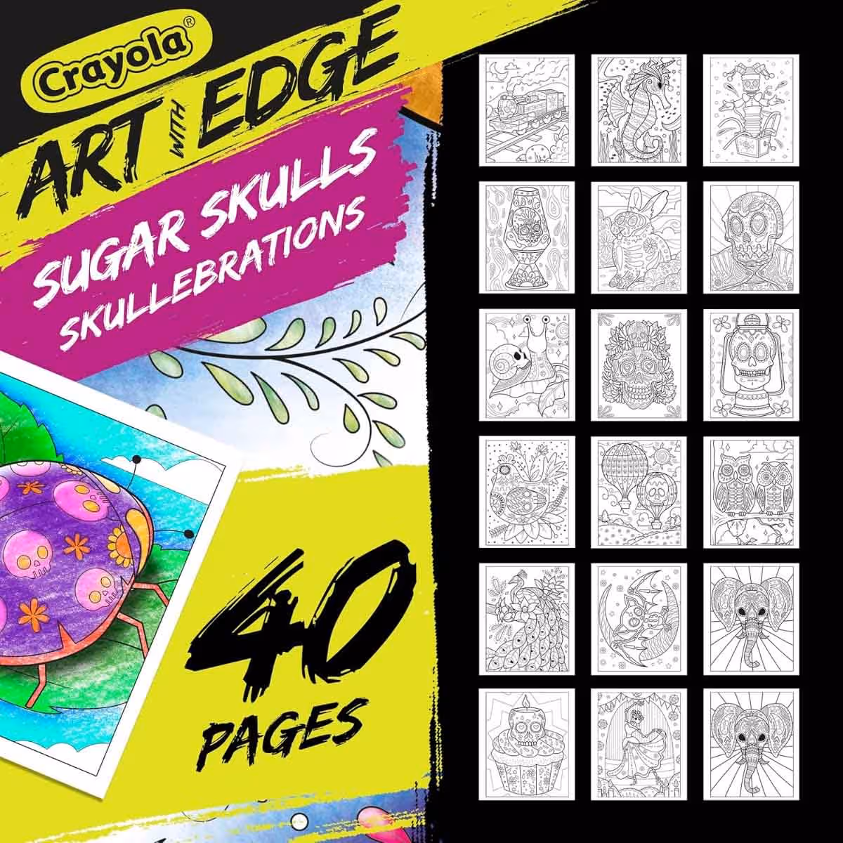 Crayola Crayons & Oil Pastels with Colouring Book & Blank Paper Pad Bundle Pack Unisex, 5-7 Years