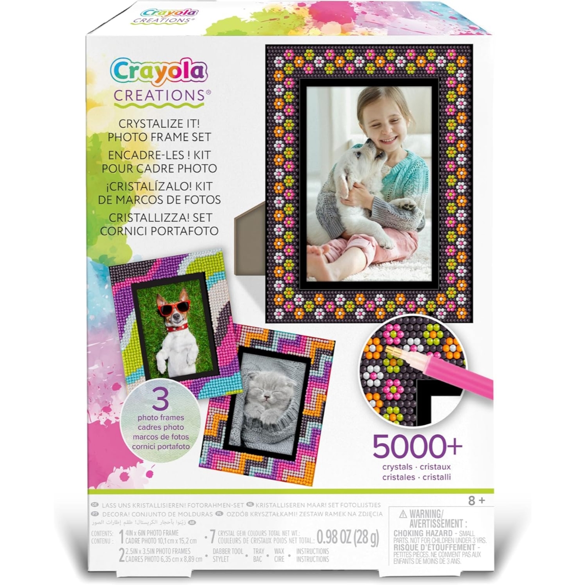 Crayola Creations Crystalize It Photo Frames Set Unisex, 8-10 Years