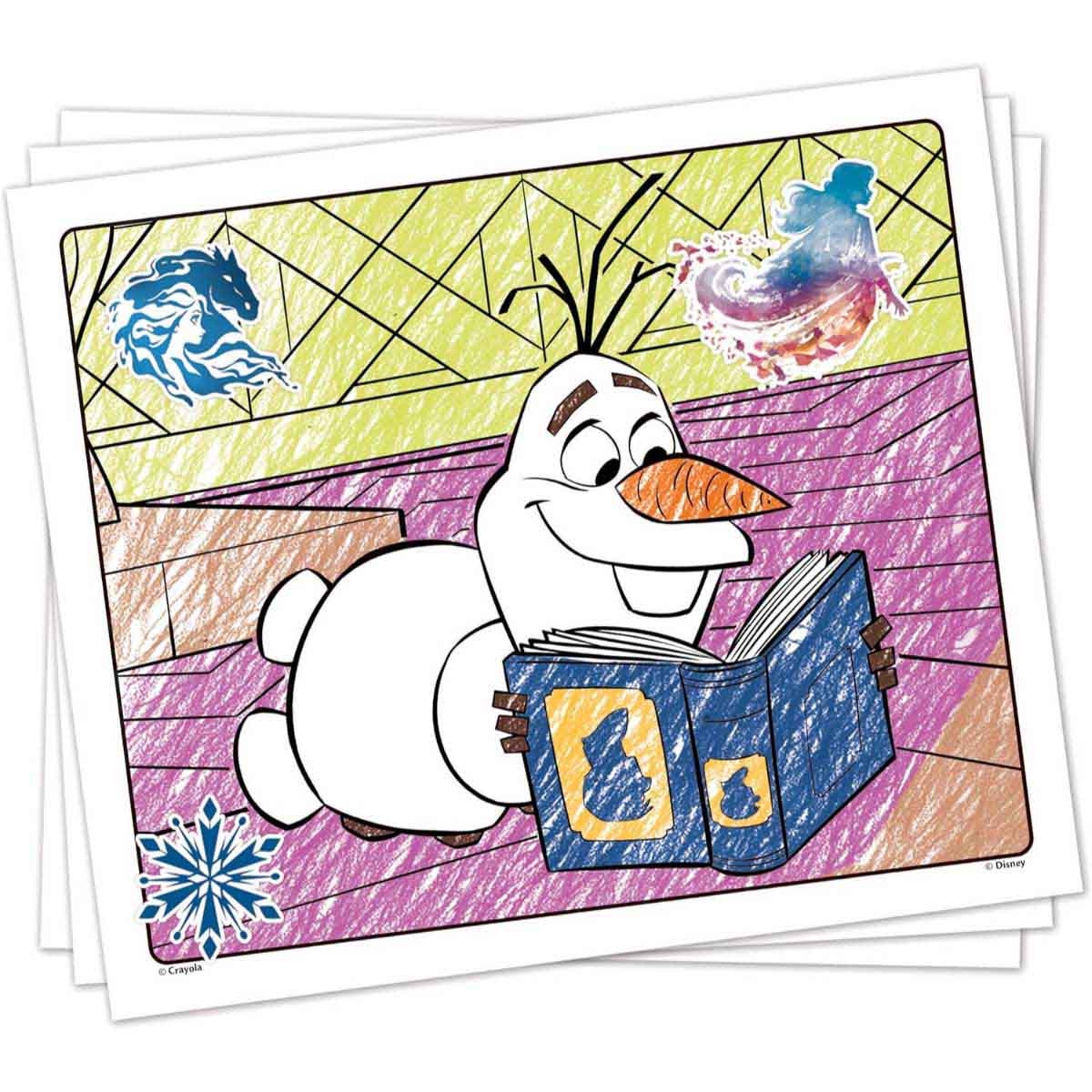 كتاب تلوين وملصقات كرايولا ديزني فروزن، للجنسين، 3-4 سنوات