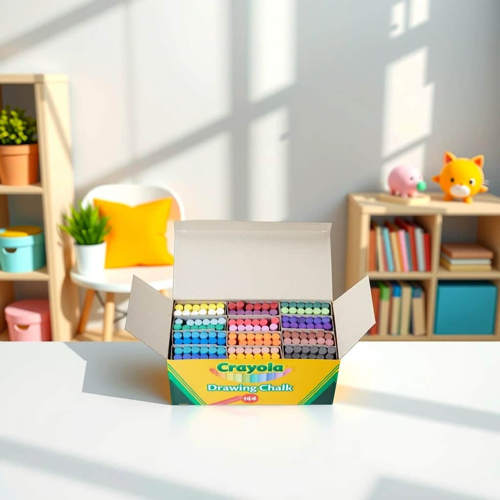 Crayola Assorted Drawing Chalk Unisex, 3-4 Years, Pack of 144