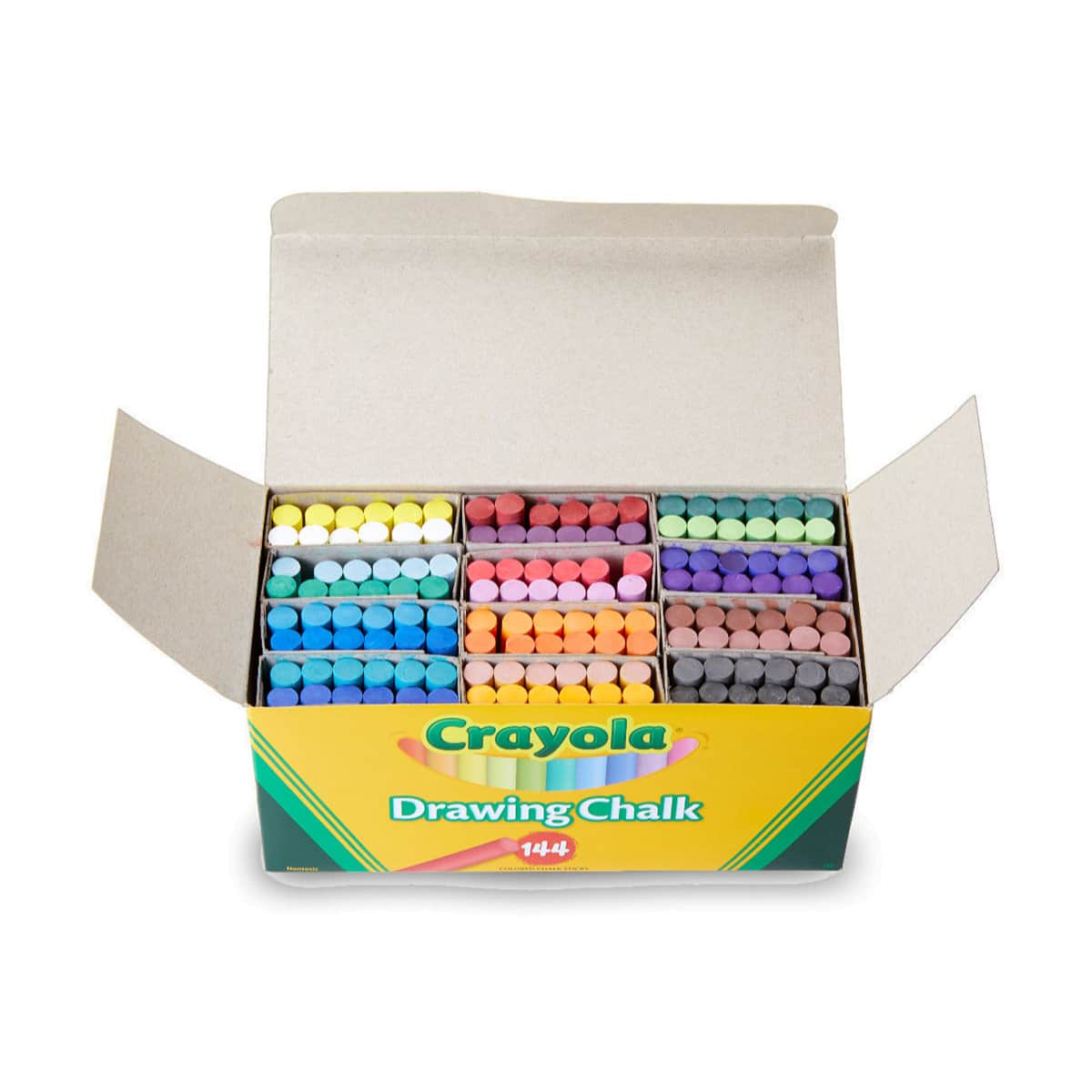 Crayola Assorted Drawing Chalk Unisex, 3-4 Years, Pack of 144