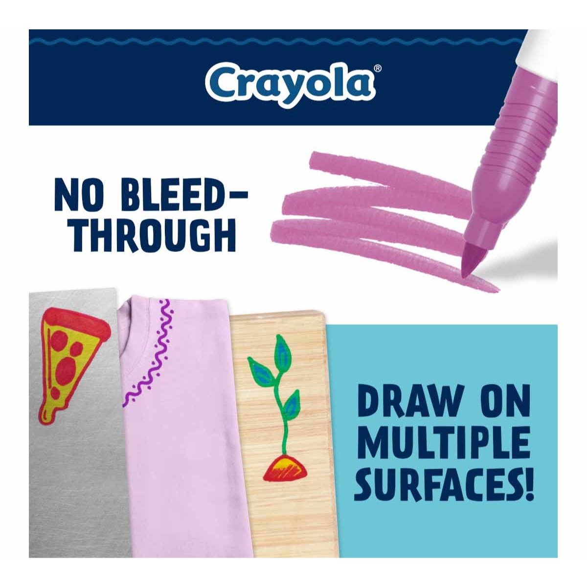 Crayola Fine Point Doodle Markers Unisex, 8-10 Years, Pack of 12