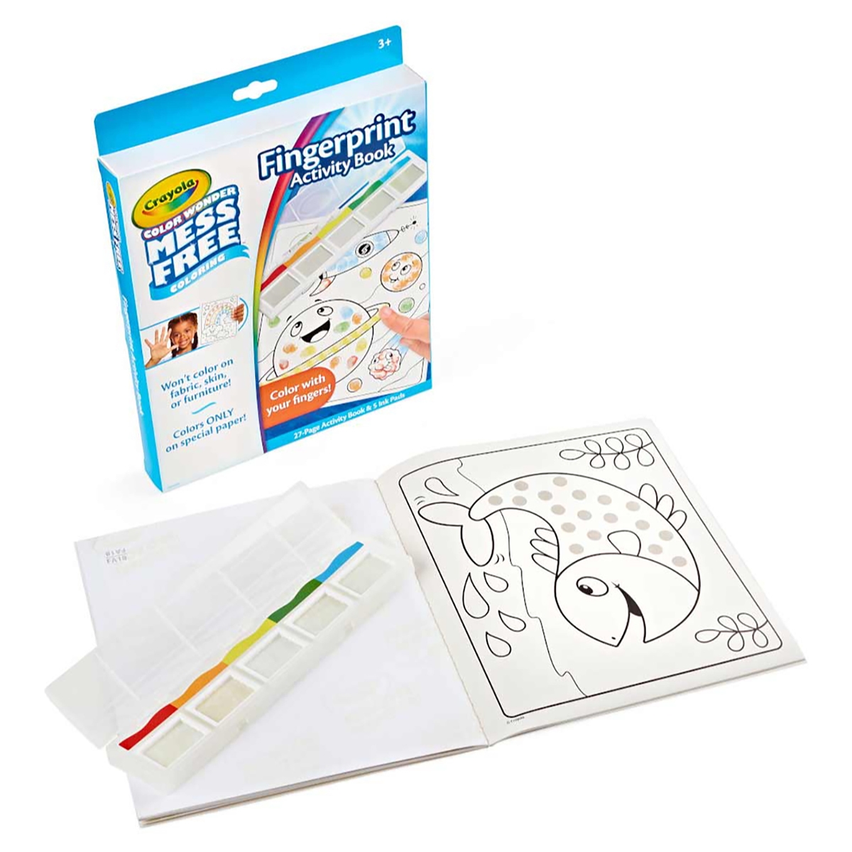 Crayola Fingerprint Activity Book Unisex, 3-4 Years