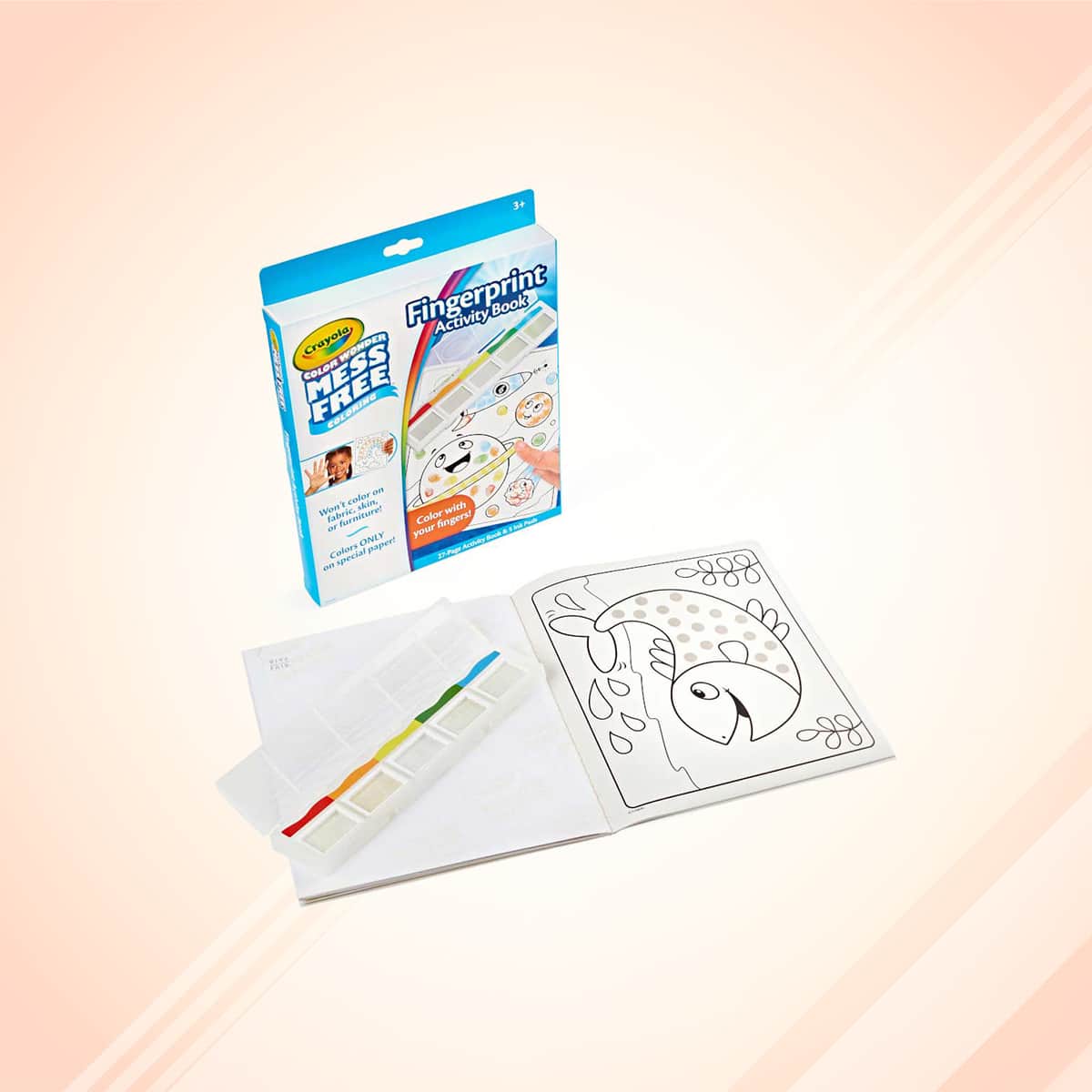Crayola Fingerprint Activity Book Unisex, 3-4 Years