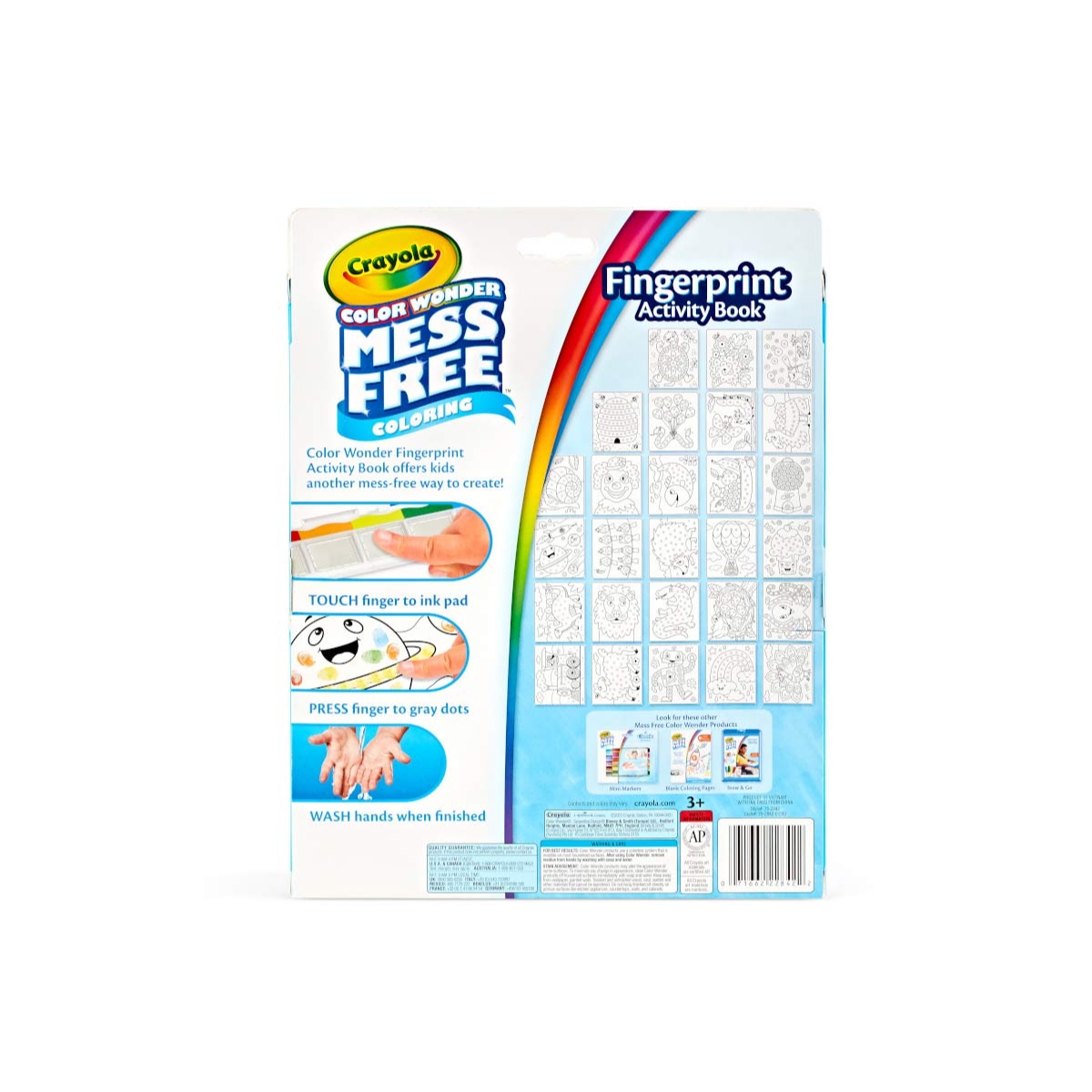 Crayola Fingerprint Activity Book Unisex, 3-4 Years