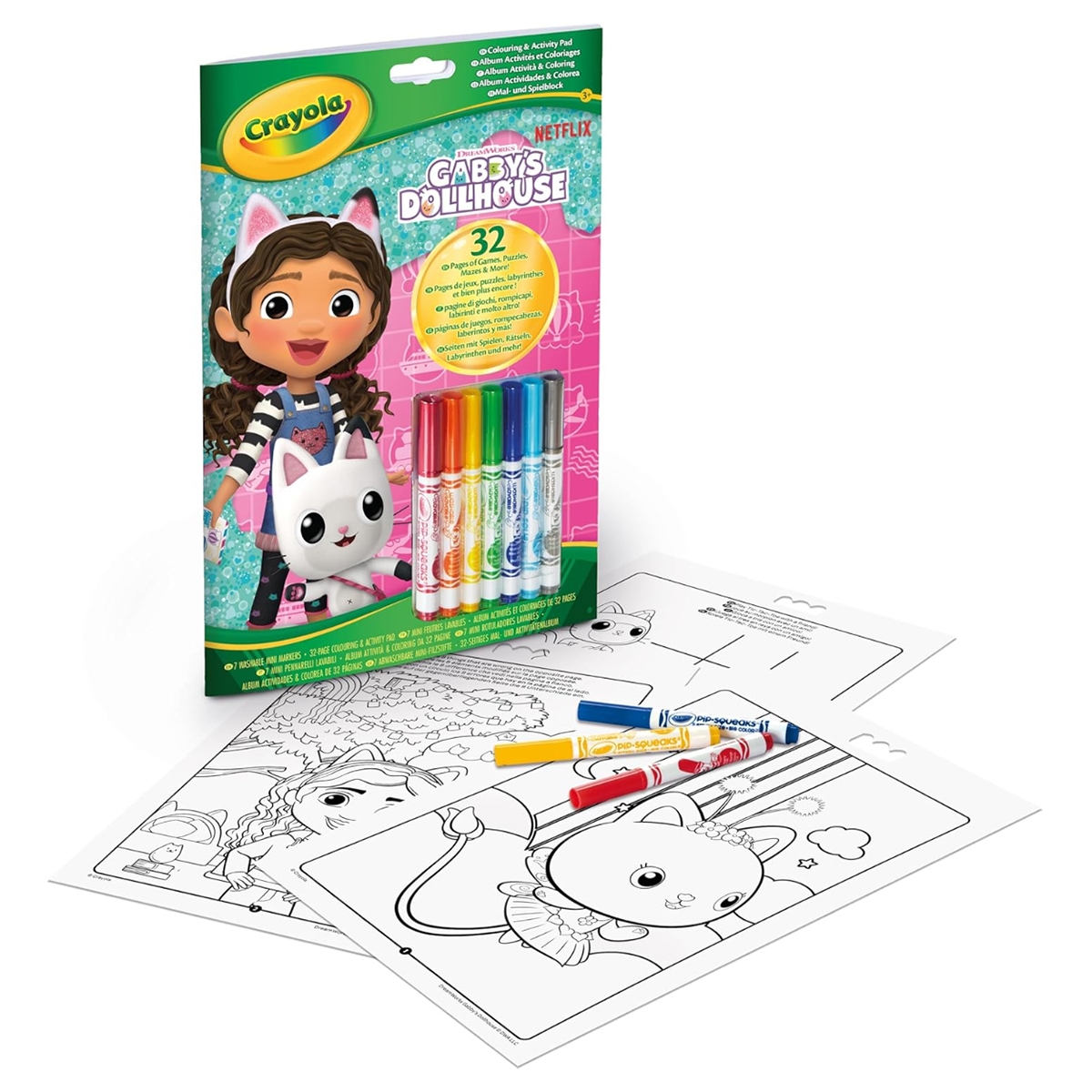 Crayola Gabby Color & Activity Pad Art Kit Unisex, 3-4 Years