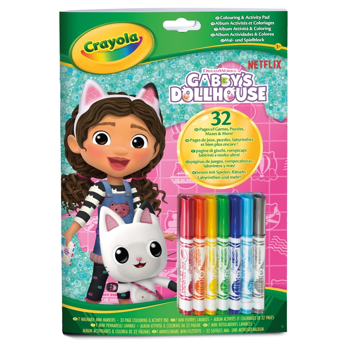 Crayola Gabby Color & Activity Pad Art Kit Unisex, 3-4 Years