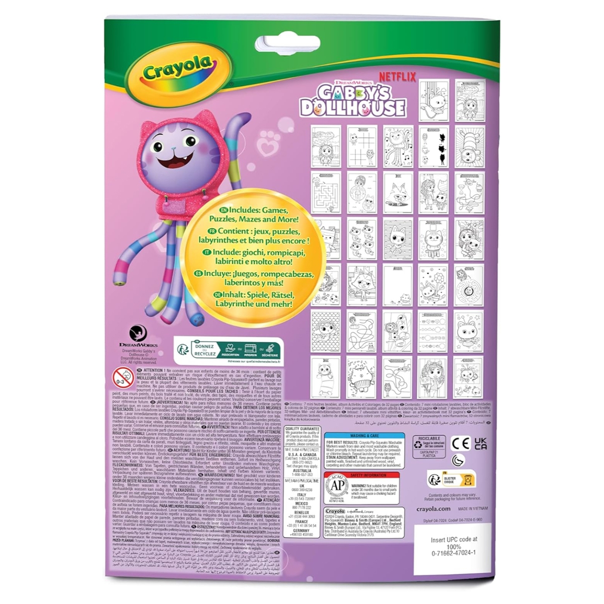 Crayola Gabby Color & Activity Pad Art Kit Unisex, 3-4 Years