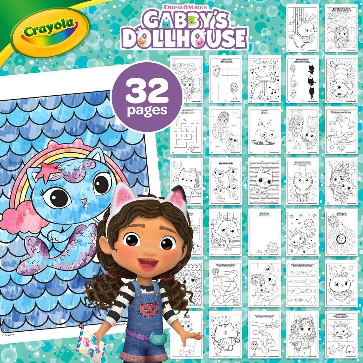 Crayola Gabby Color & Activity Pad Art Kit Unisex, 3-4 Years
