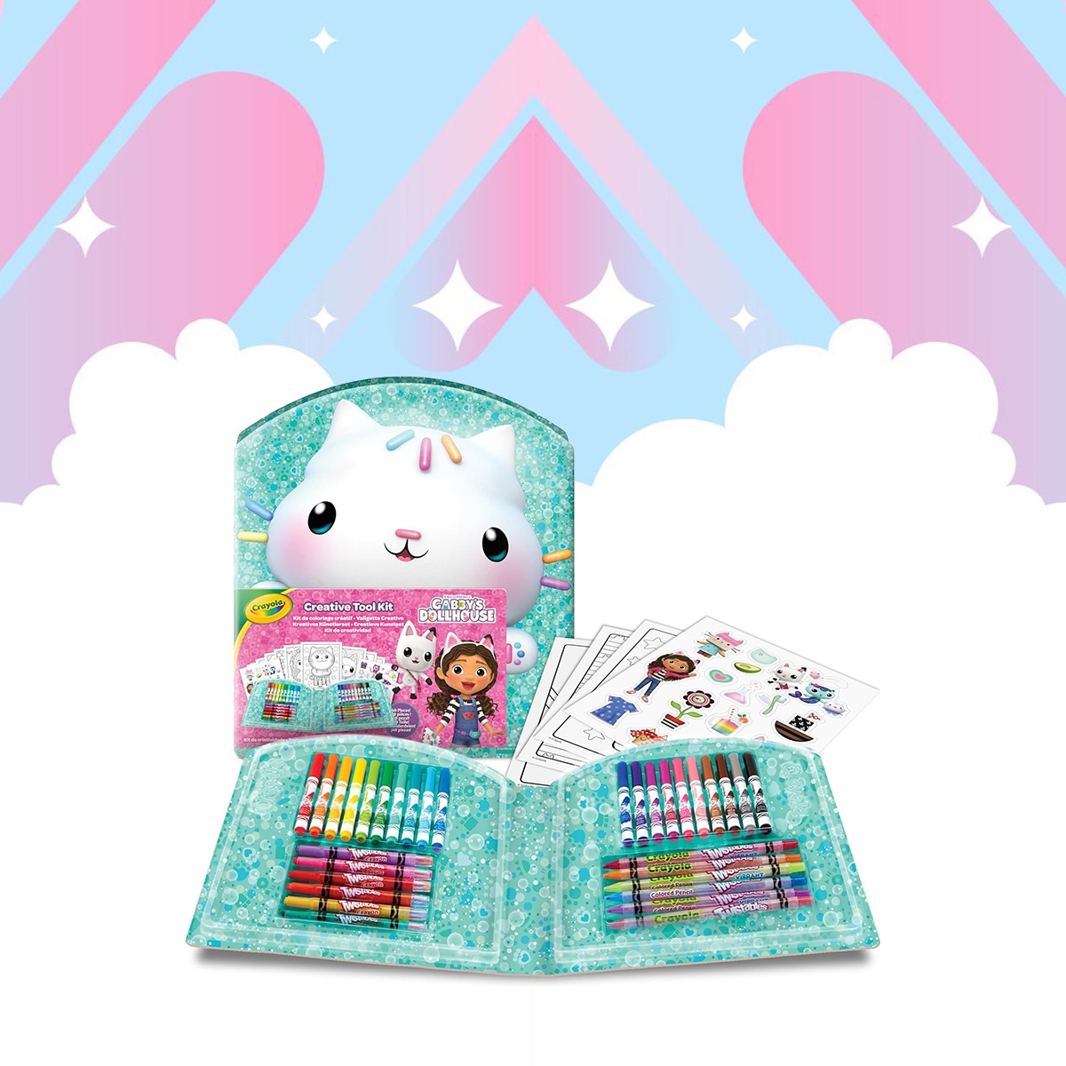 كرايولا مجموعة فني إبداعي جابيز دول هاوس للجنسين، 3-4 سنوات