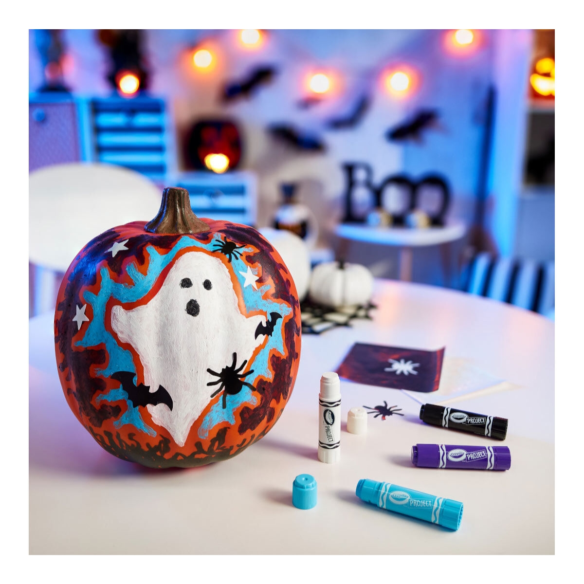 Crayola Galaxy Paint Stick Pumpkin Decorating Kit Unisex, 5-7 Years