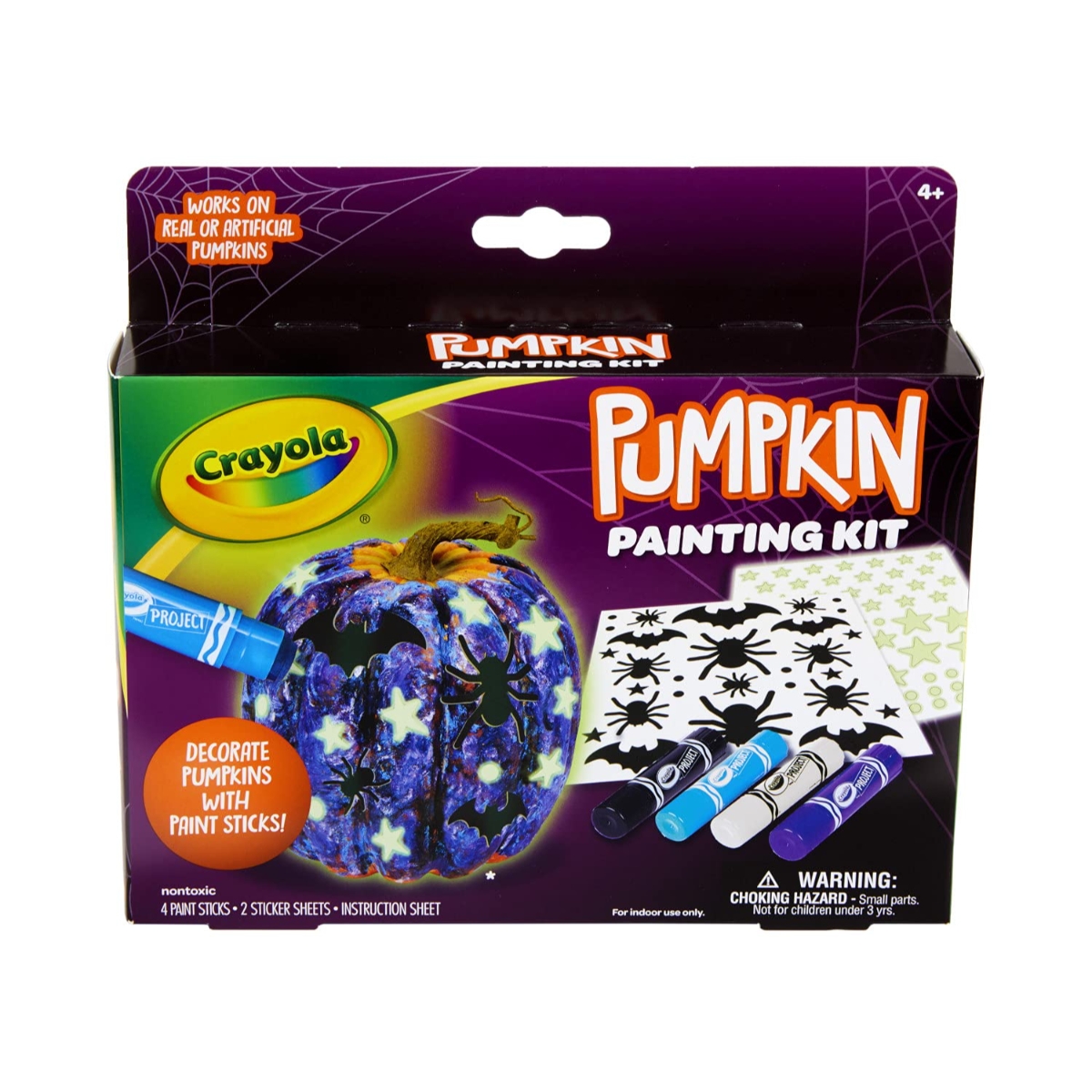 Crayola Galaxy Paint Stick Pumpkin Decorating Kit Unisex, 5-7 Years