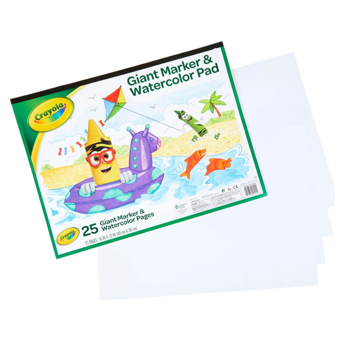كرايولا دفتر ماركر وألوان مائية عملاق للجنسين، 3-4 سنوات