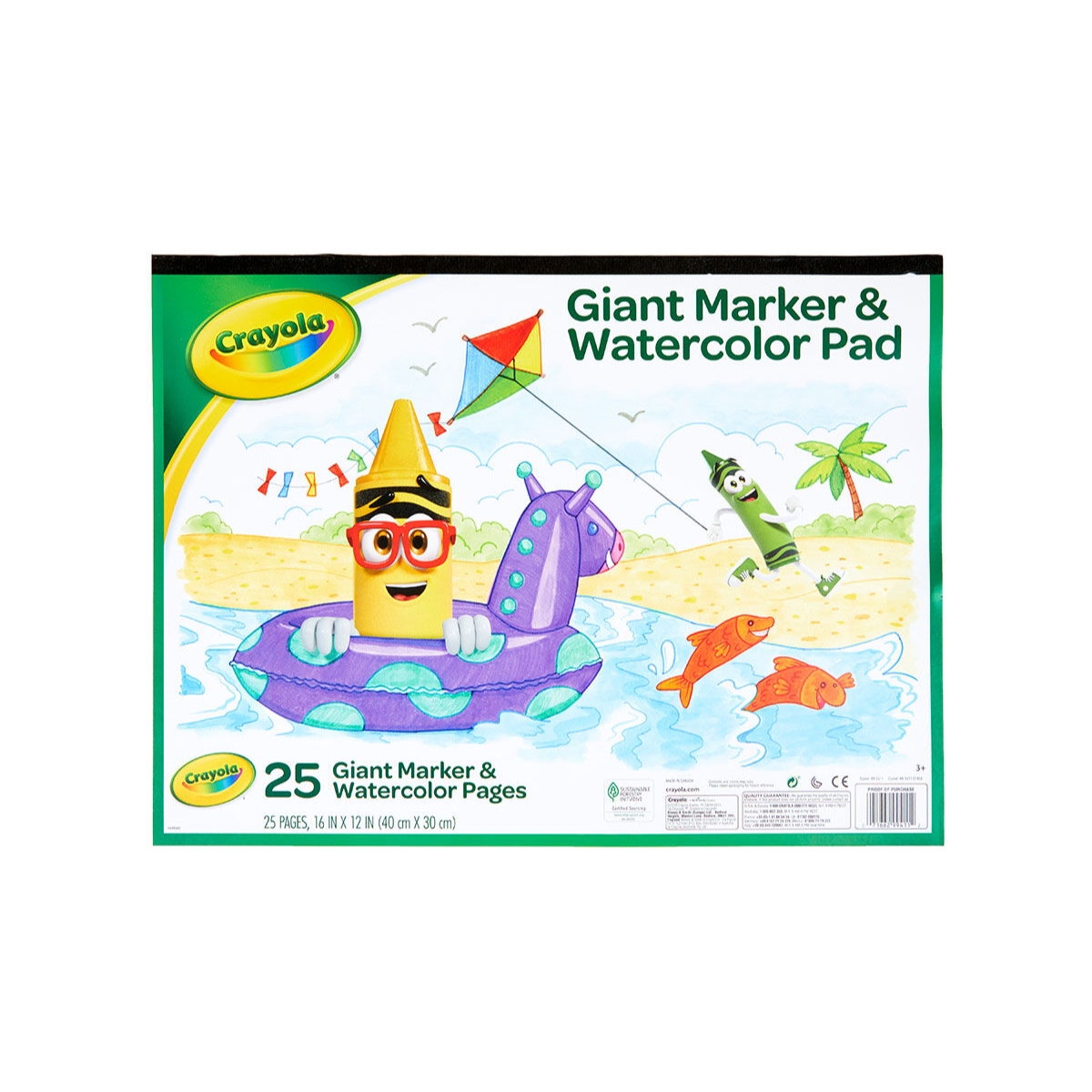 Crayola Giant Marker & Watercolour Pad Unisex, 3-4 Years