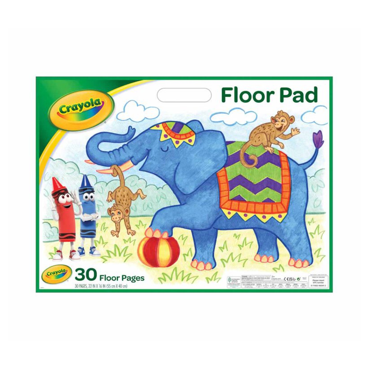 كريولا لوحة أرضية ورقية عملاقة للجنسين، 3-4 سنوات، مجموعة من 30