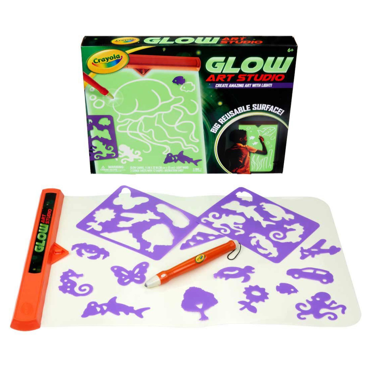 Crayola Glow in the Dark Canvas Unisex, 5-7 Years