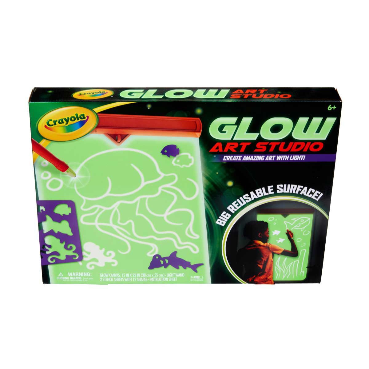 Crayola Glow in the Dark Canvas Unisex, 5-7 Years