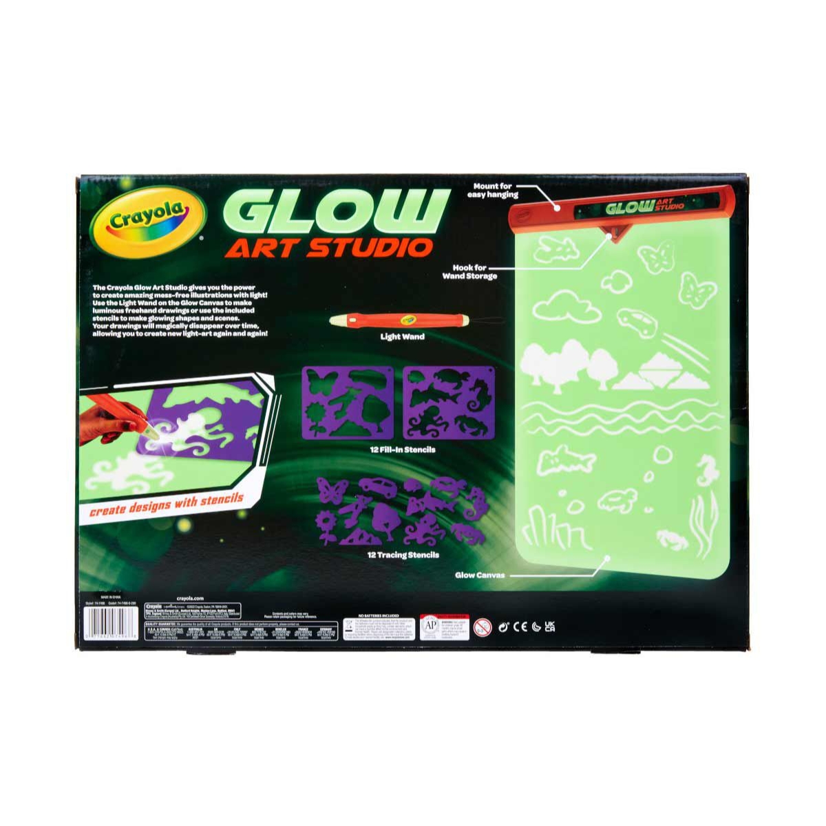 Crayola Glow in the Dark Canvas Unisex, 5-7 Years