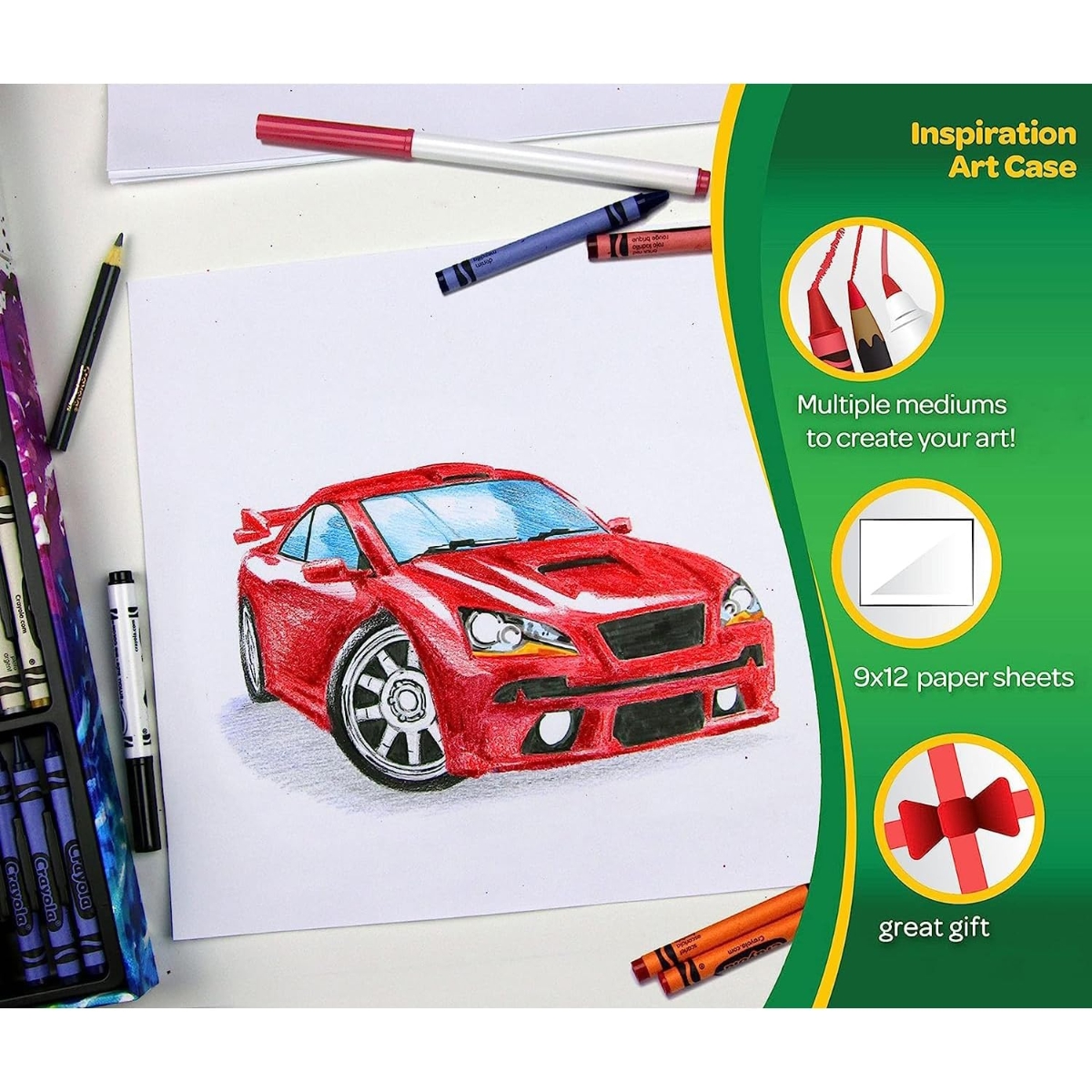 Crayola Inspiration Art Case with Crayons Unisex, 3-4 Years, Pack of 140