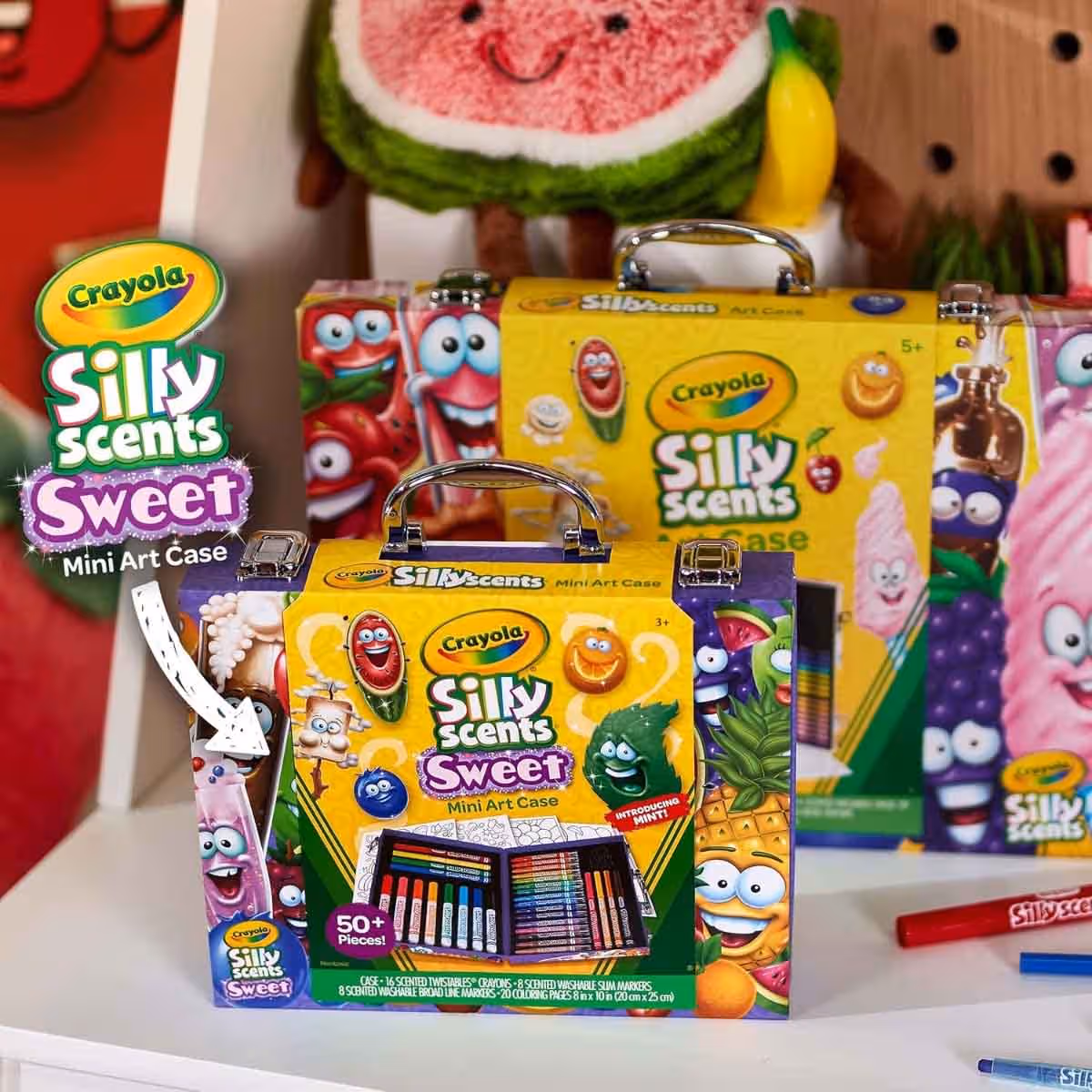 Crayola Large & Ultra-Clean Crayons with Sticker Book & Art Case Bundle Pack Unisex, 3-4 Years