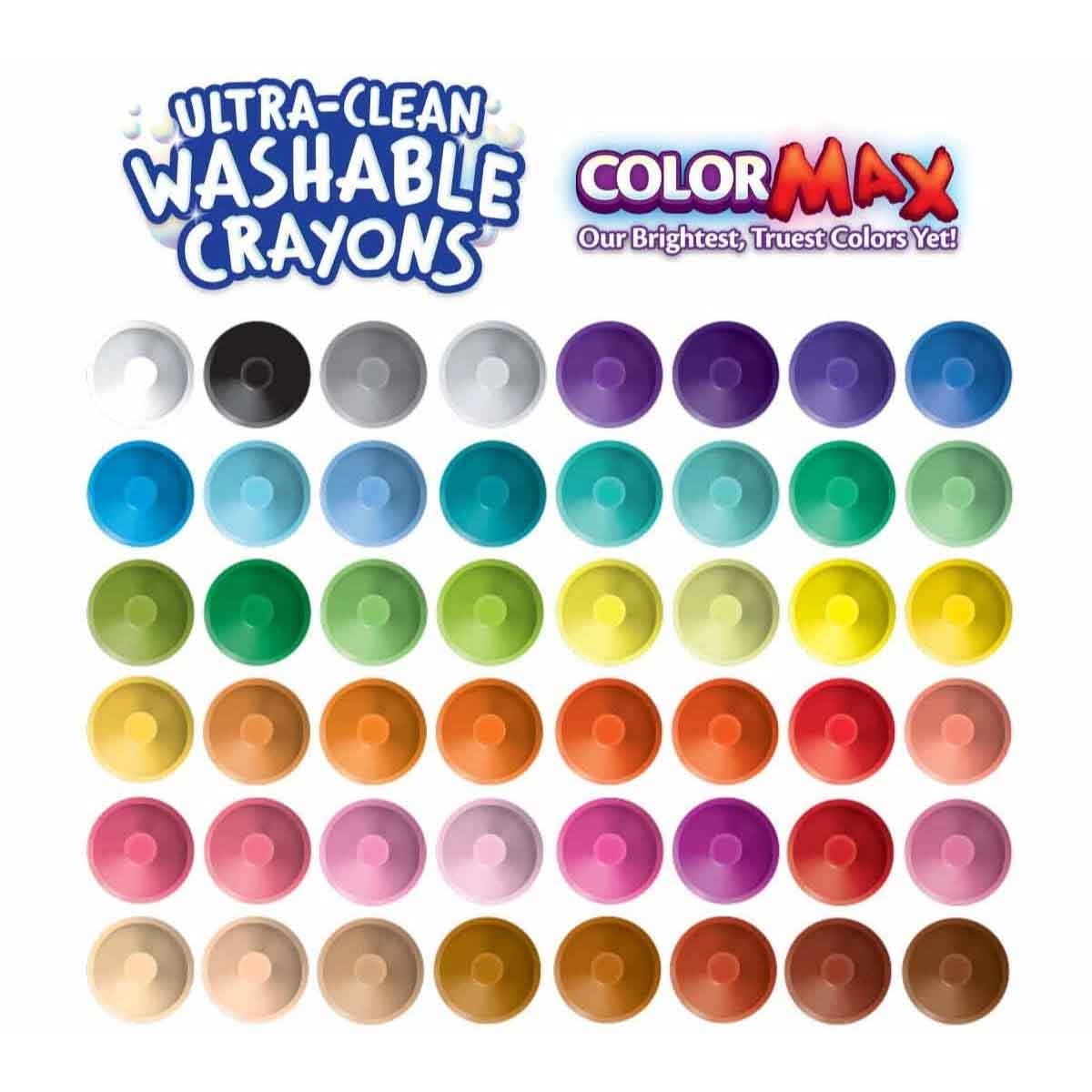 Crayola Large & Ultra-Clean Crayons with Sticker Book & Art Case Bundle Pack Unisex, 3-4 Years