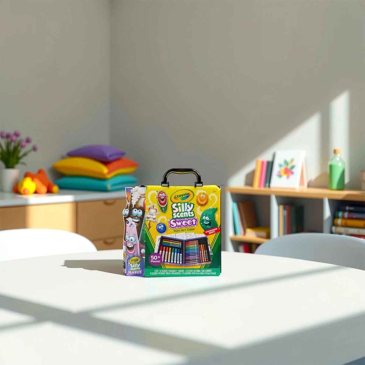 Crayola Large & Ultra-Clean Crayons with Sticker Book & Art Case Bundle Pack Unisex, 3-4 Years