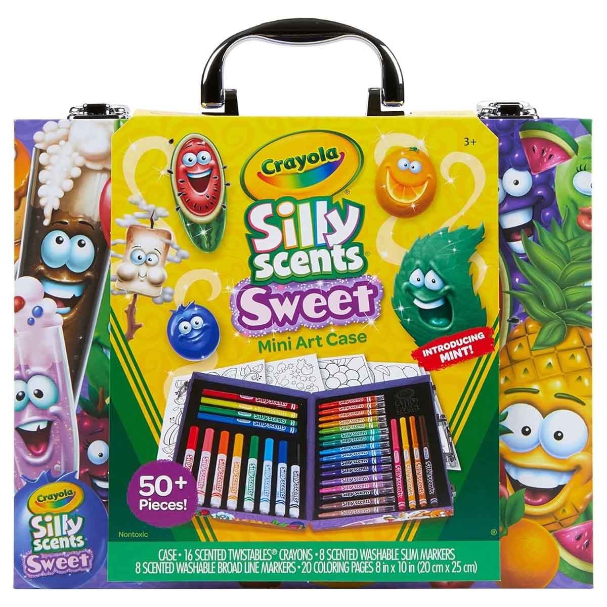 Crayola Large & Ultra-Clean Crayons with Sticker Book & Art Case Bundle Pack Unisex, 3-4 Years