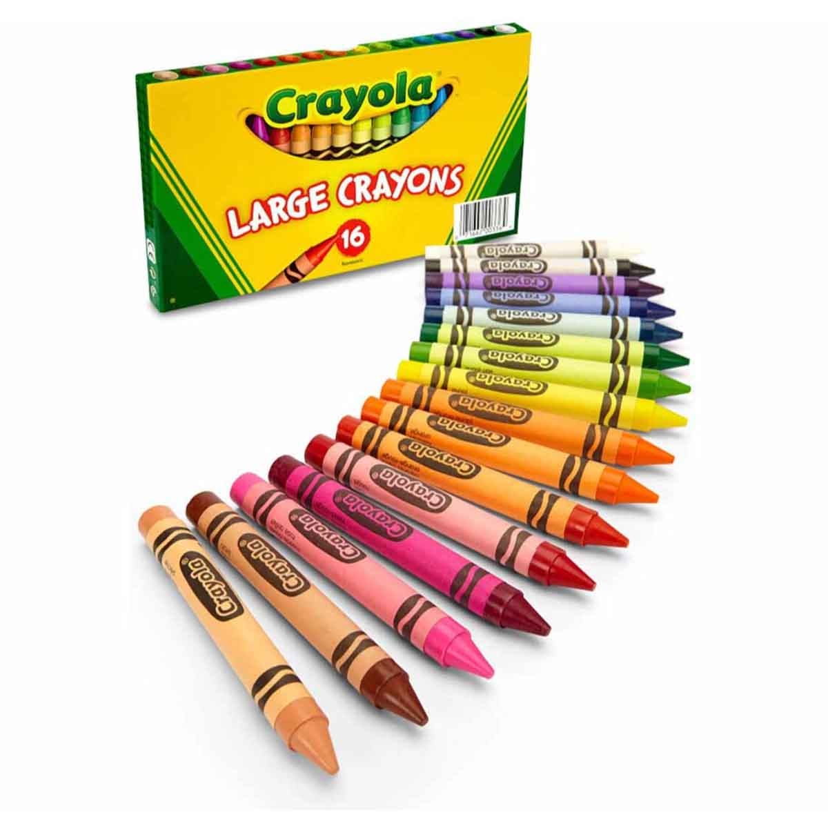 Crayola Large & Ultra-Clean Crayons with Sticker Book & Art Case Bundle Pack Unisex, 3-4 Years