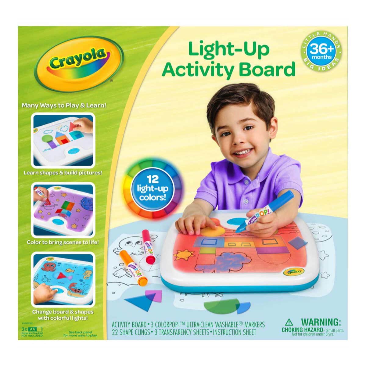 Crayola Light-Up Activity Board Unisex, 3-4 Years, Pack of 6
