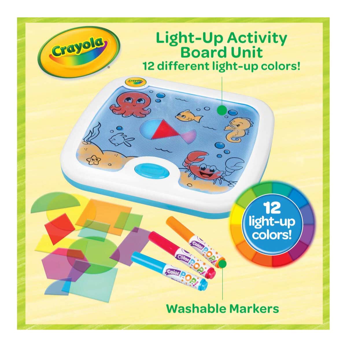 Crayola Light-Up Activity Board Unisex, 3-4 Years, Pack of 6