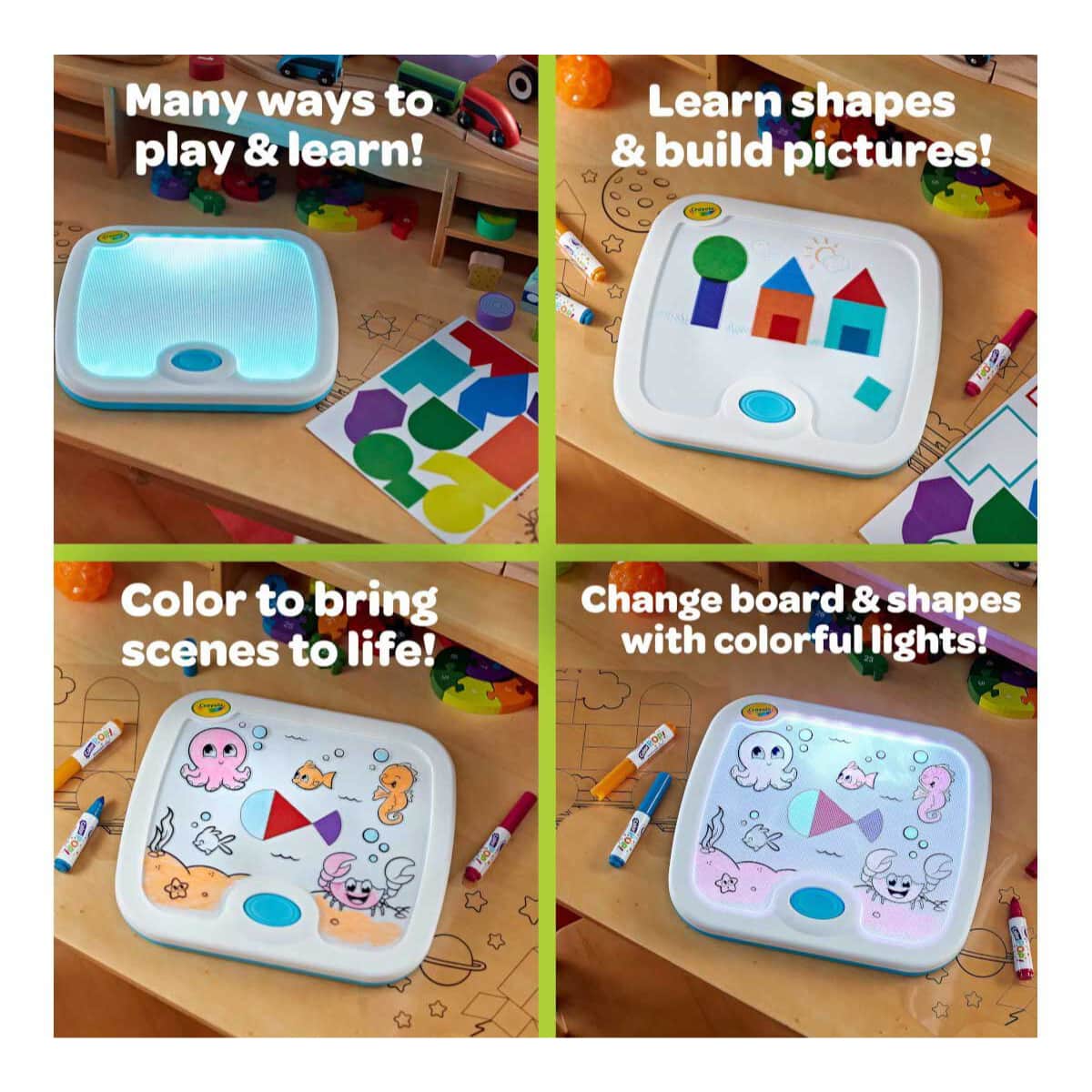 Crayola Light-Up Activity Board Unisex, 3-4 Years, Pack of 6