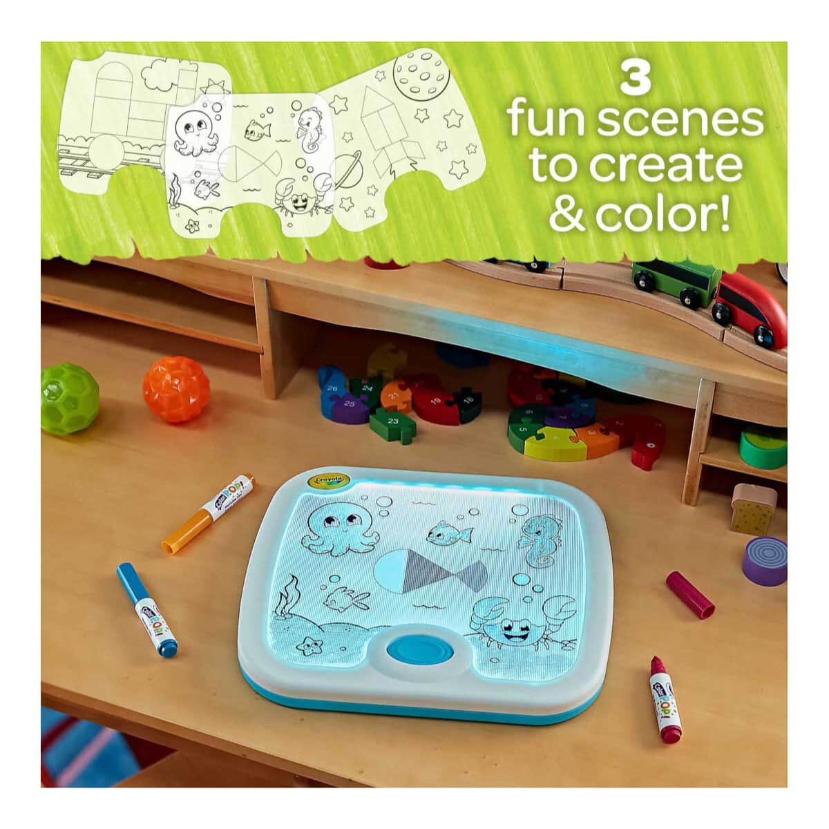 Crayola Light-Up Activity Board Unisex, 3-4 Years, Pack of 6