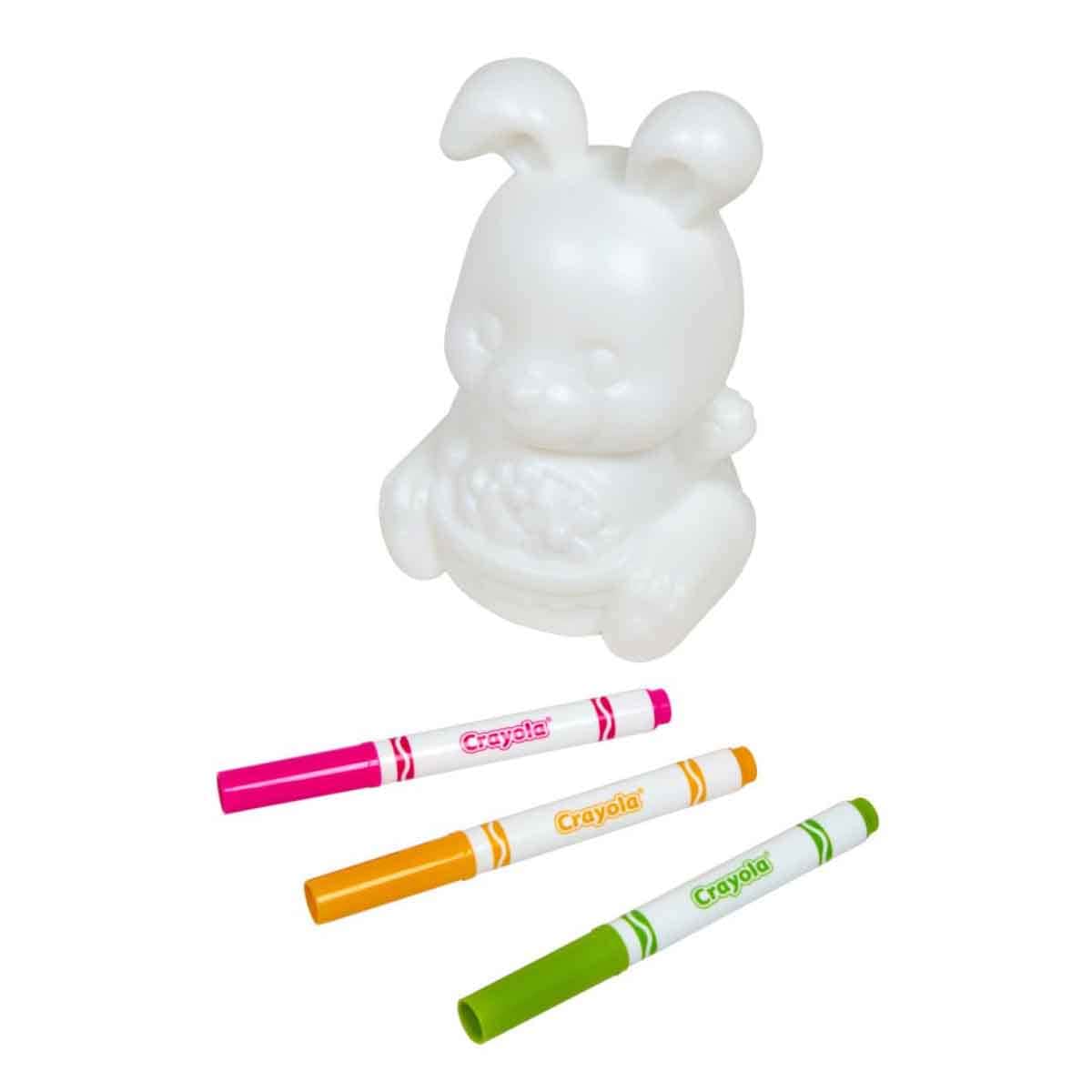 Crayola Light Ups - Glow in The Dark Bunny Playset Unisex, 5-7 Years