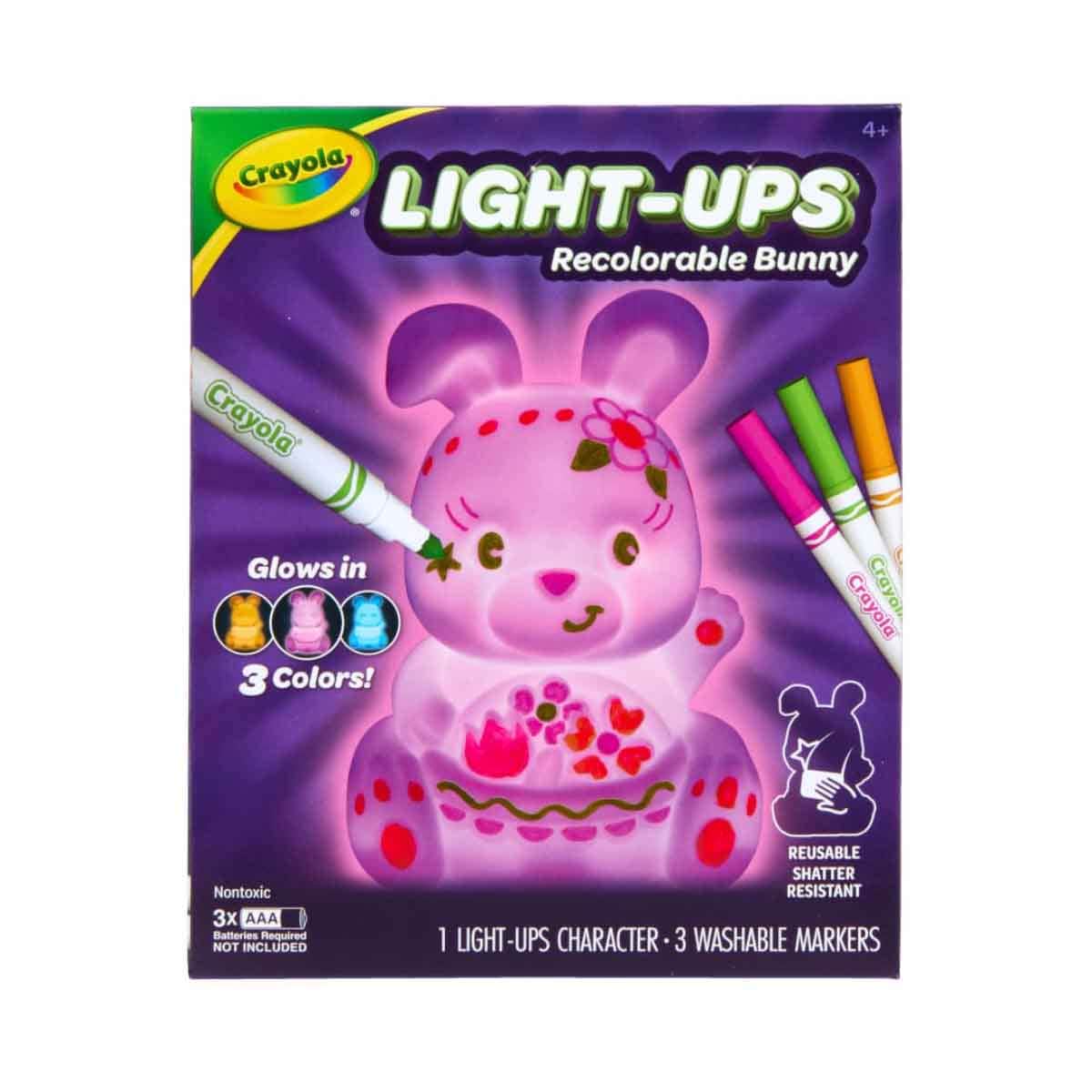 Crayola Light Ups - Glow in The Dark Bunny Playset Unisex, 5-7 Years