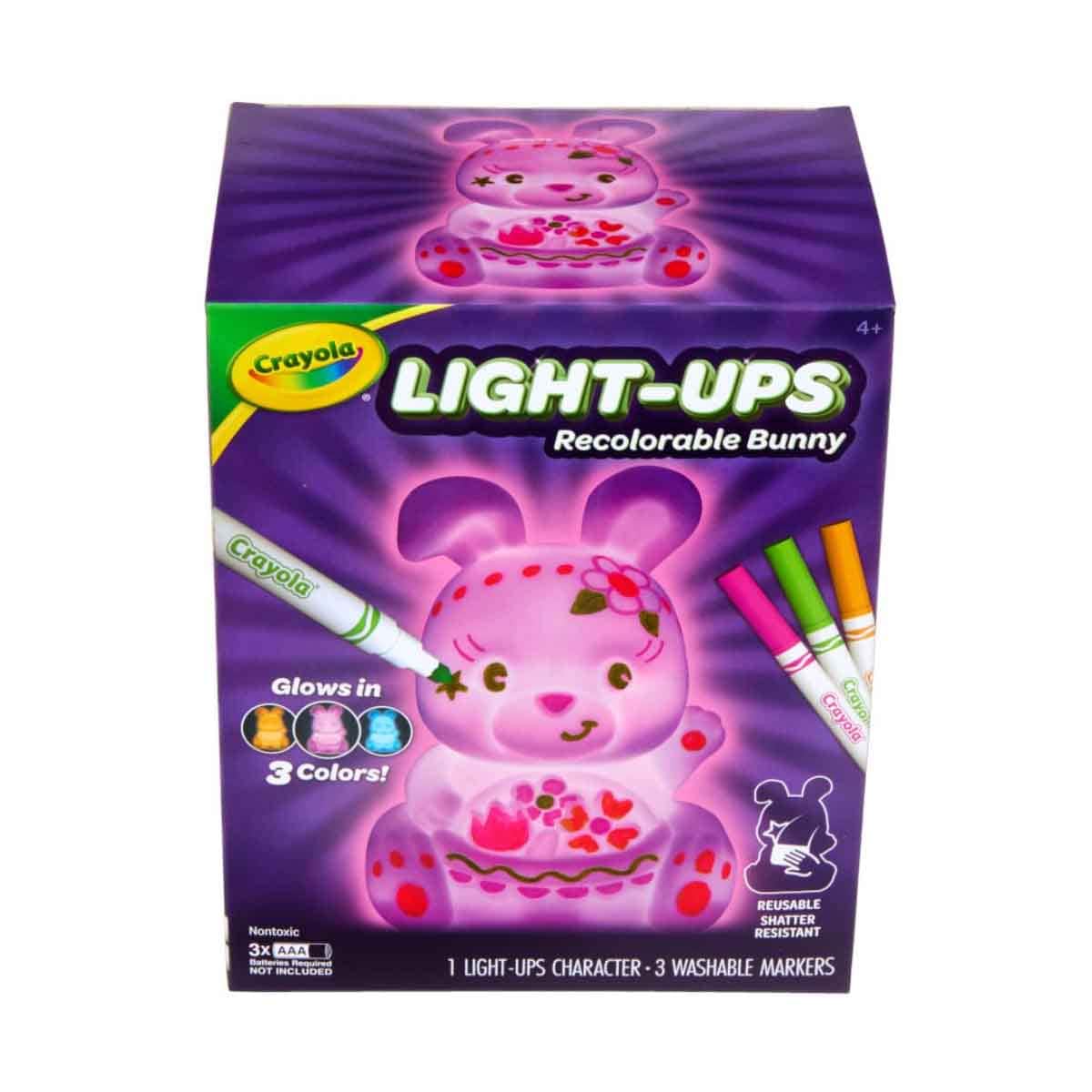 Crayola Light Ups - Glow in The Dark Bunny Playset Unisex, 5-7 Years