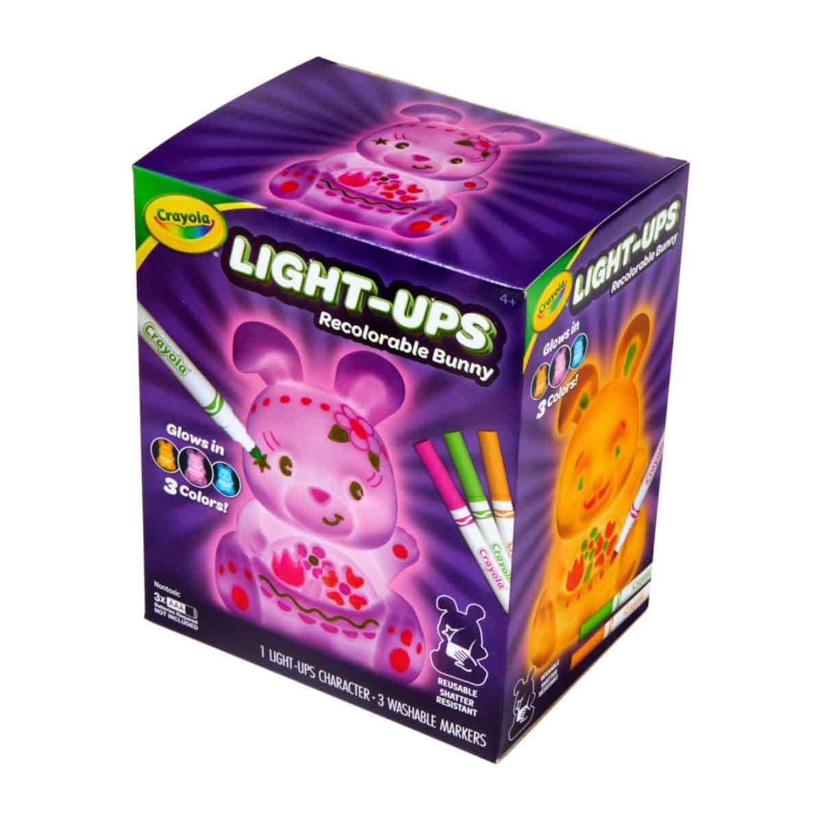 Crayola Light Ups - Glow in The Dark Bunny Playset Unisex, 5-7 Years