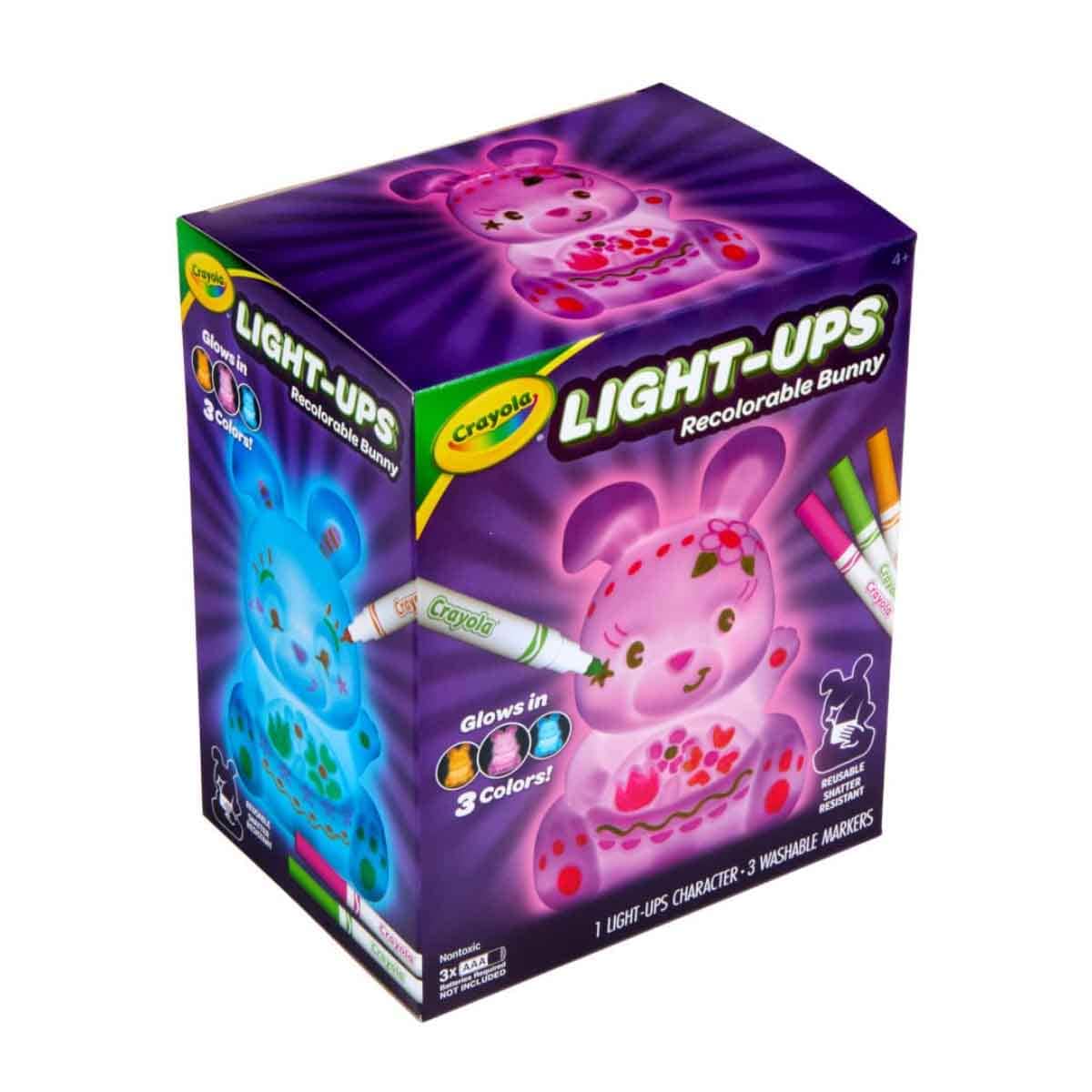 Crayola Light Ups - Glow in The Dark Bunny Playset Unisex, 5-7 Years