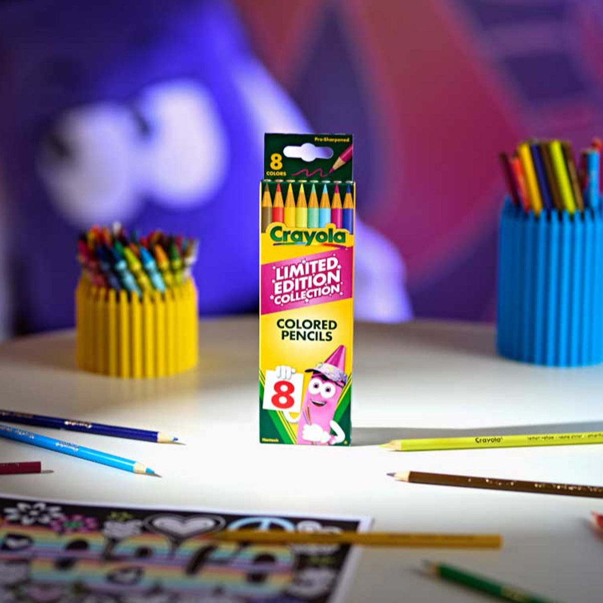 Crayola Limited Edition Collection Colored Pencils Unisex, 5-7 Years, Pack of 8