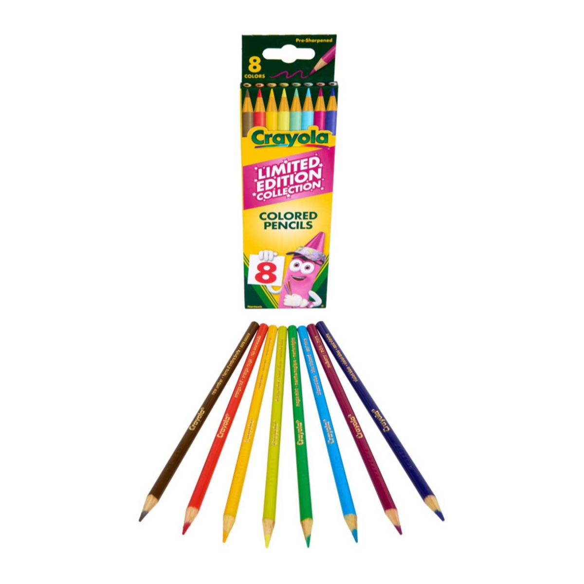 Crayola Limited Edition Collection Colored Pencils Unisex, 5-7 Years, Pack of 8
